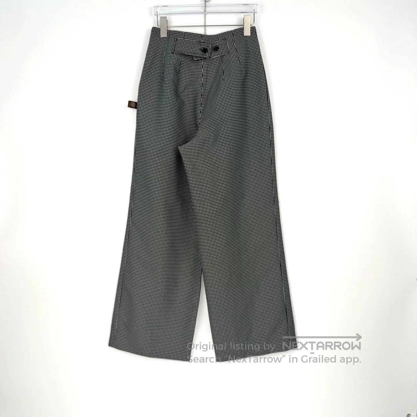 Louis Vuitton LV Black White Check Button Trousers. Size US 36 / EU 52 - 4 Thumbnail