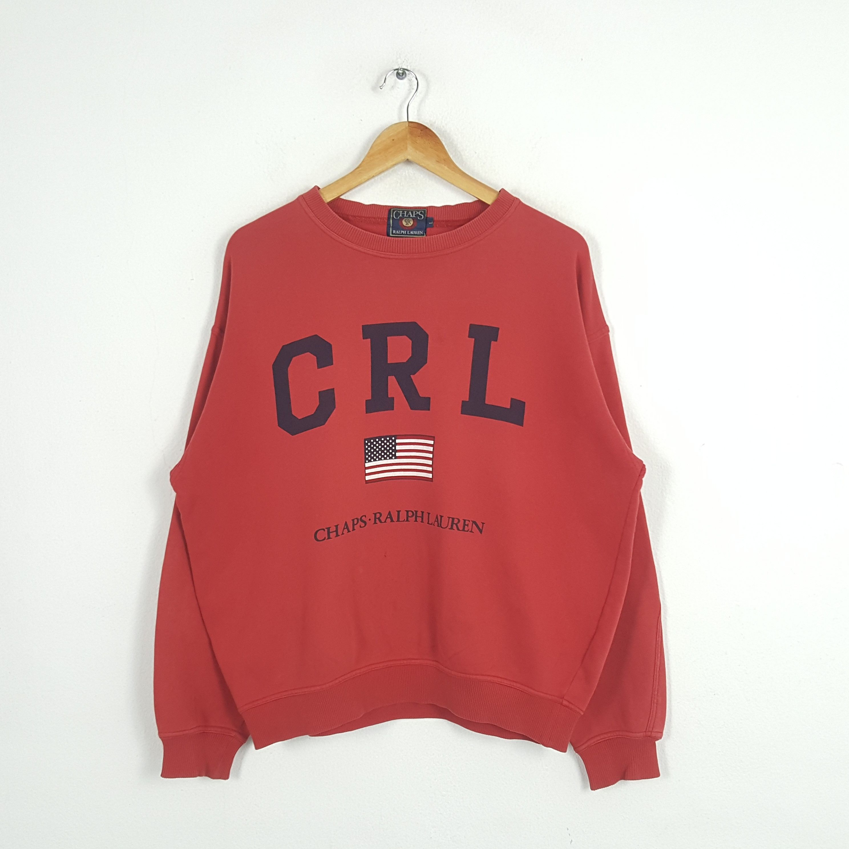 Chaps Ralph Lauren × Vintage Vintage CRL Chaps Ralph Lauren American Brand Sweatshirt Size US XL / EU 56 / 4 - 1 Thumbnail