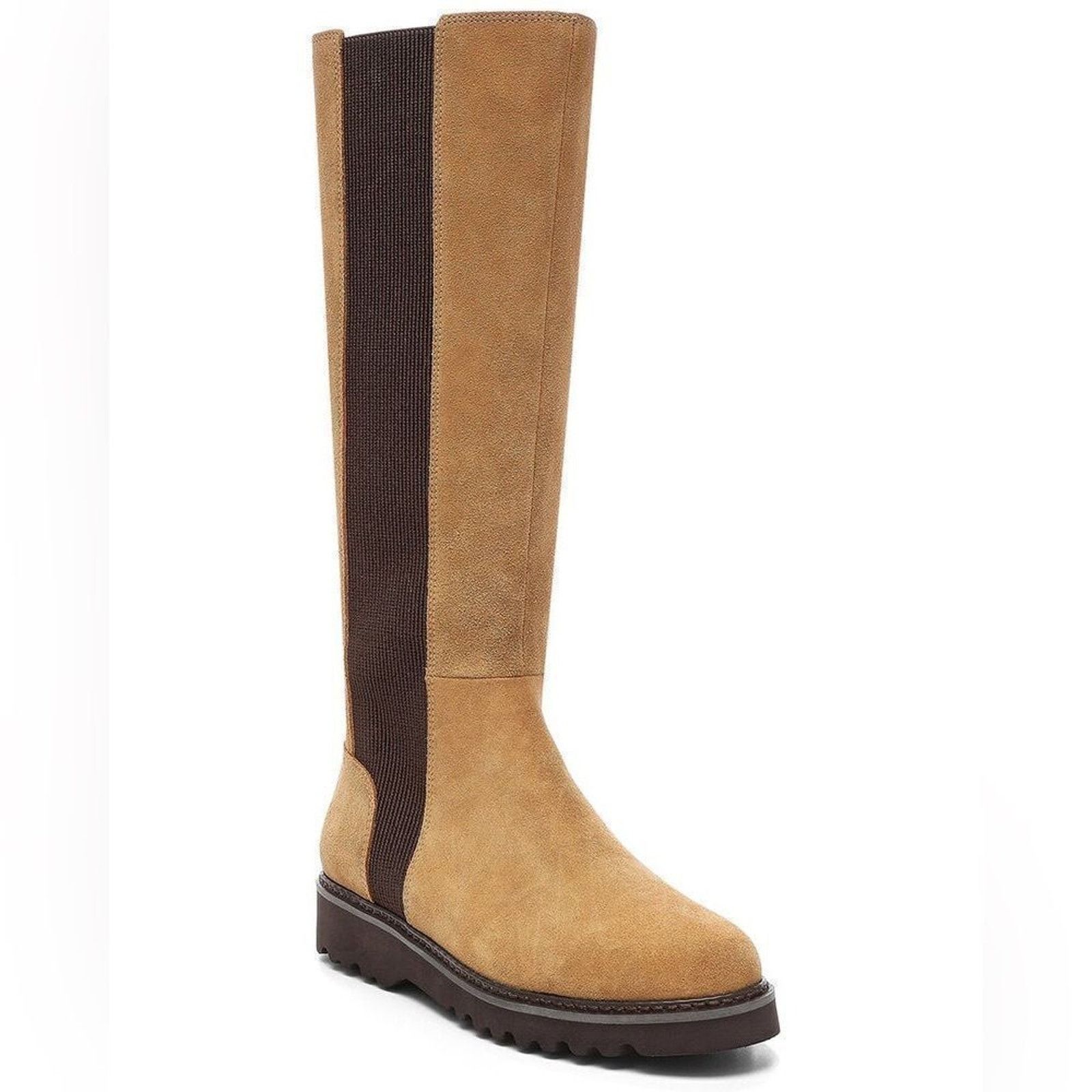 Donald Pliner Donald Pliner Codie Carmel Suede Stretch Zip Knee High Boots Size US 8.5 / IT 38.5 - 1 Thumbnail