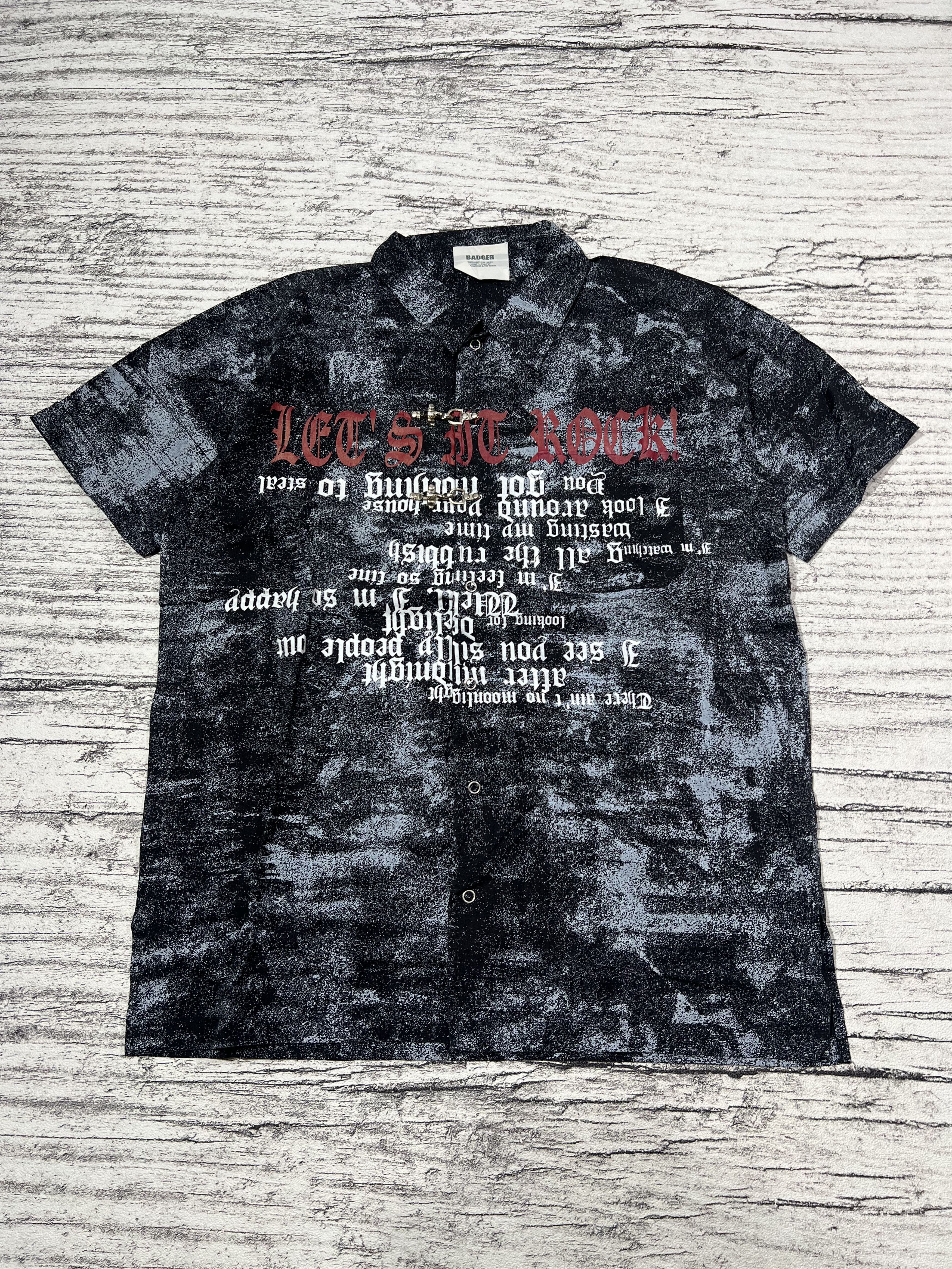 Japanese Brand 2000s Hysteric Poem Brush Paint Print Shirt y2k Lgb Ifsix Size US M / EU 48-50 / 2 - 1 Thumbnail