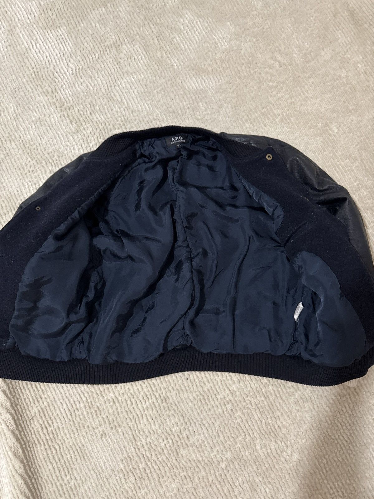 A.P.C. A.P.C black leather bomber Size US M / EU 48-50 / 2 - 5 Thumbnail