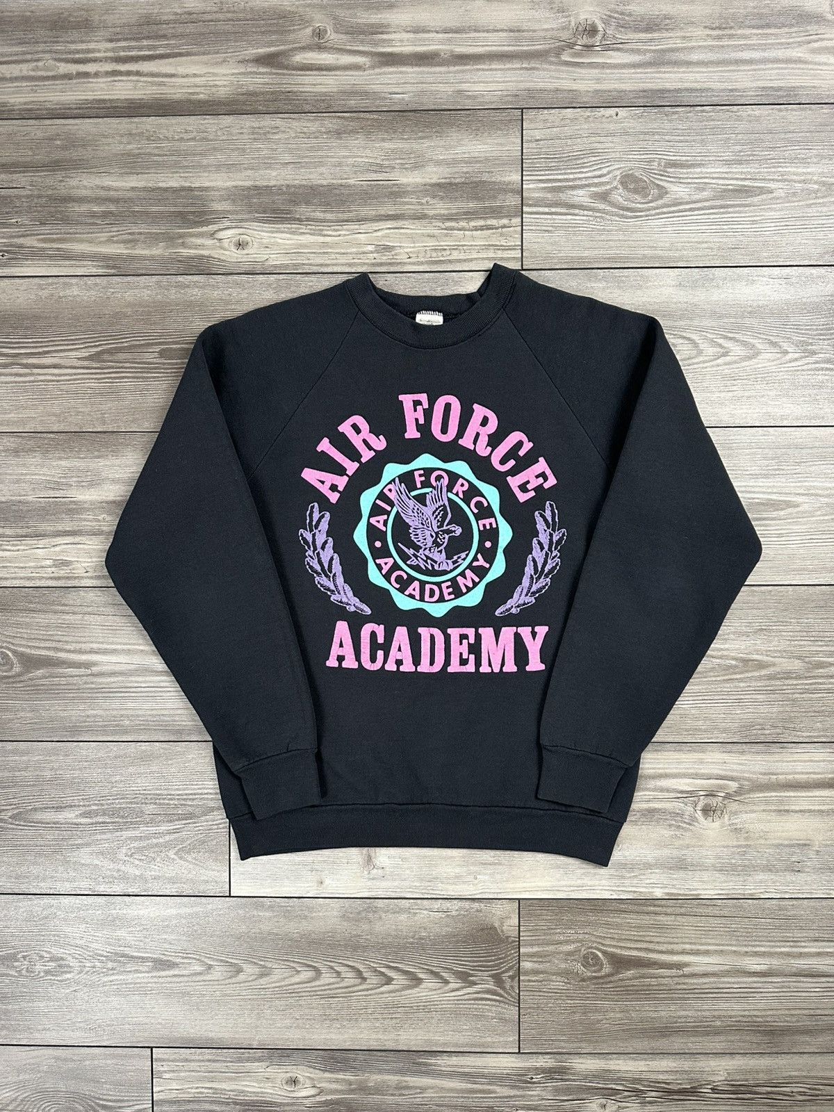 Fruit Of The Loom × Vintage Vintage 90’s Air Force Academy Crewneck Size US L / EU 52-54 / 3 - 1 Thumbnail