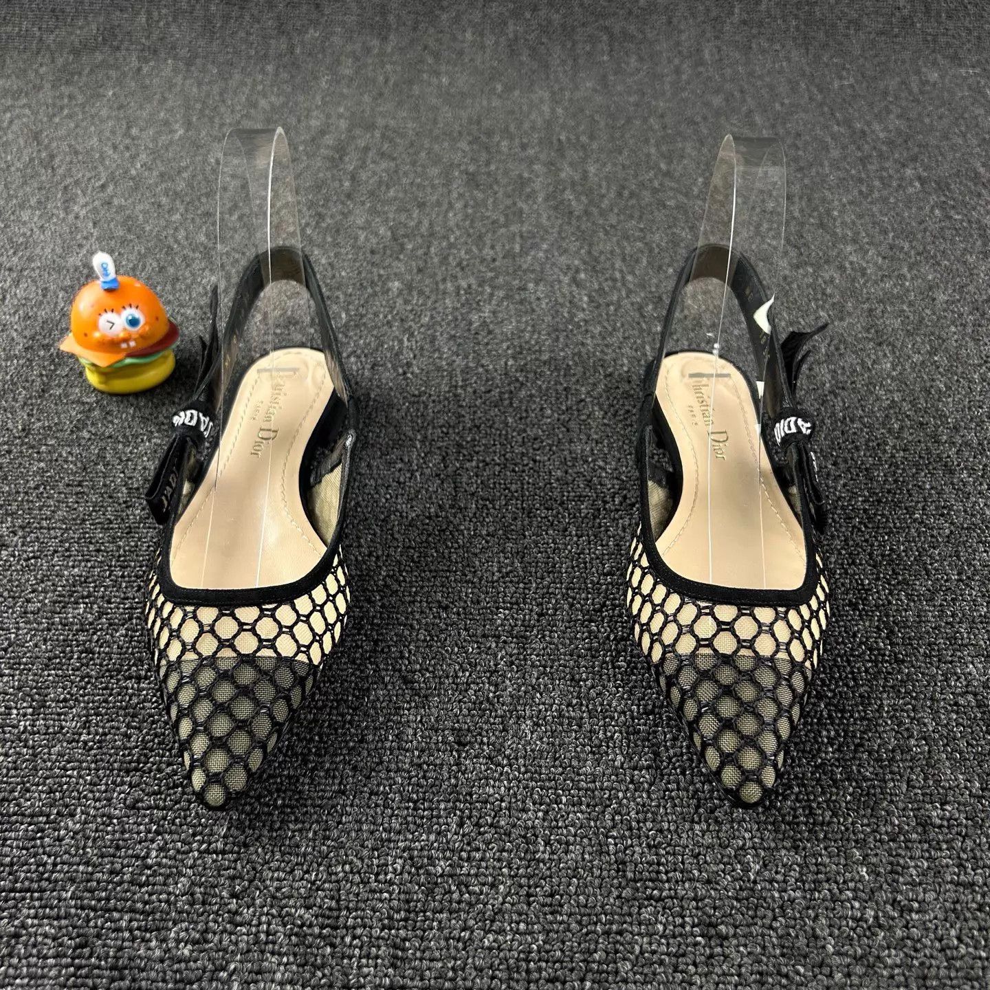 Dior Dior black mesh kitten pumps size 35 Size US 4.5 / IT 34.5 - 2 Thumbnail