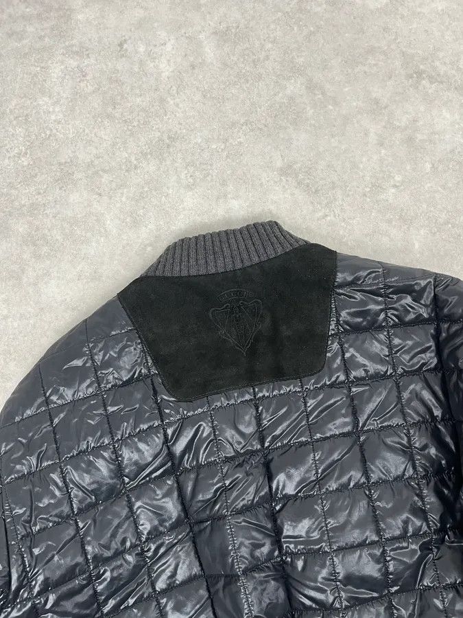 Gucci 2000s Gucci Black Hybrid Leather Puffer Quilted Jacket Size US M / EU 48-50 / 2 - 7 Thumbnail