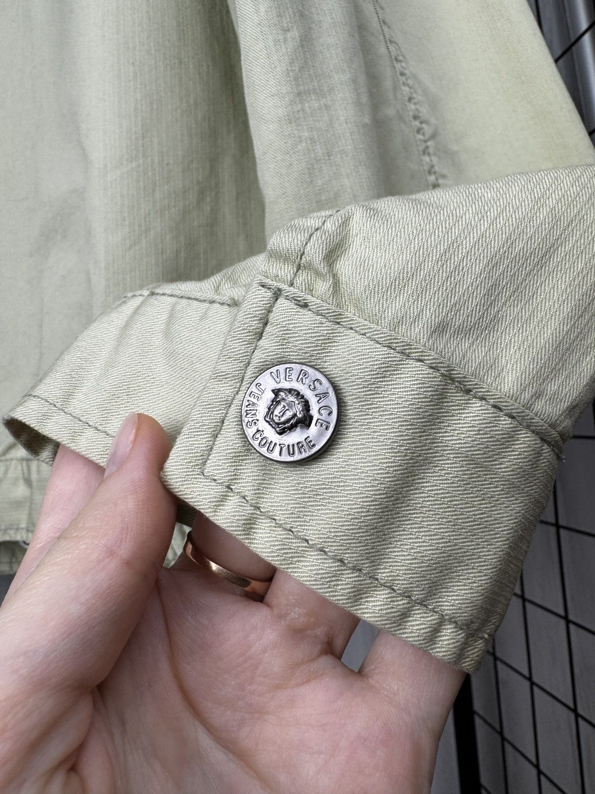 Versace Jeans Couture Versace Jeans Couture beige type 1 style trucker jacket XL Size US XL / EU 56 / 4 - 10 Thumbnail