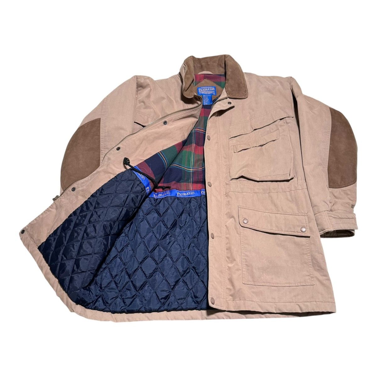 Pendleton × Vintage Vintage Pendleton Multi Pocket Tan Safari Zip Jacket Adult L Size US L / EU 52-54 / 3 - 2 Thumbnail