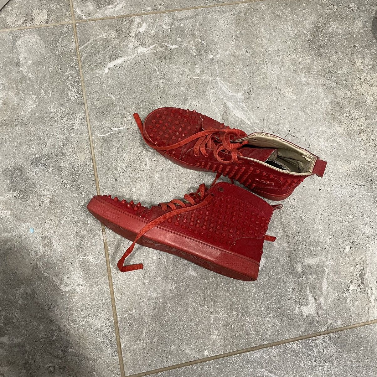 Christian Louboutin × If Six Was Nine 40 Christian louboutin spike chrome SHOES high sneakers red Size US 7 / EU 40 - 1 Thumbnail