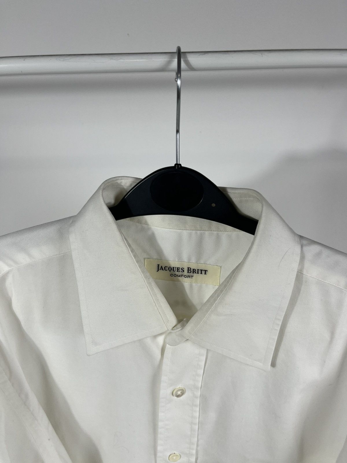 Other Jacques Britt Comfort White Cotton Dress Shirt Size 42 Size US L / EU 52-54 / 3 - 7 Thumbnail