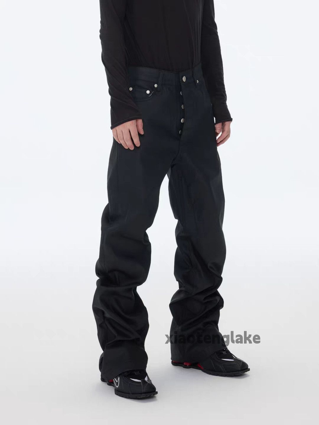 xz vintage wide Leg loose hiphop punk stack jeans