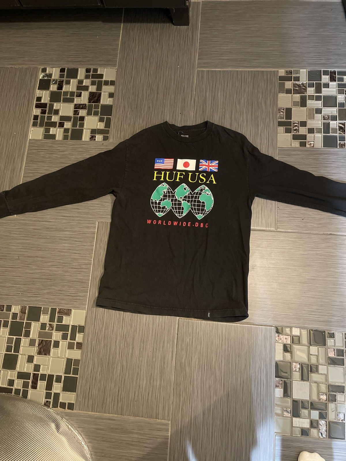 Huf Long Sleeve World Flags Size US M / EU 48-50 / 2 - 1 Thumbnail