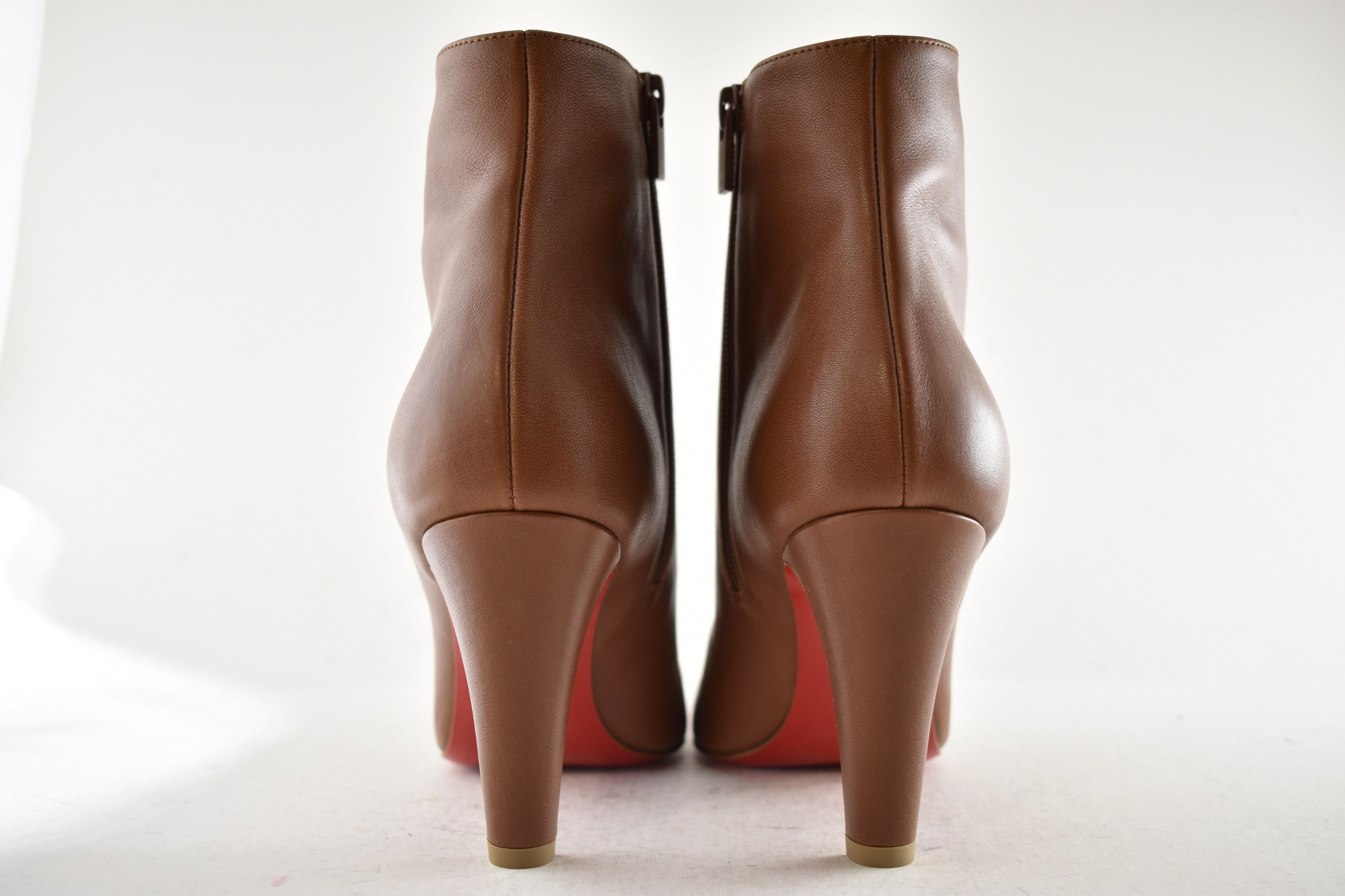 Christian Louboutin Vibella Booty 85 Brown Calf Leather Pointed Heel Bootie 37 Size US 7 / IT 37 - 17 Thumbnail
