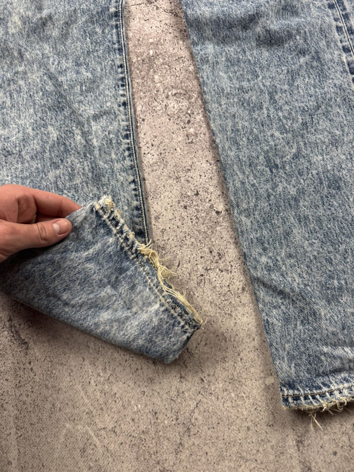 Edwin VINTAGE EDWIN WASHED DISTRESSED BAGGY SELVEDGE JAPANESSE Size US 32 / EU 48 - 5 Thumbnail