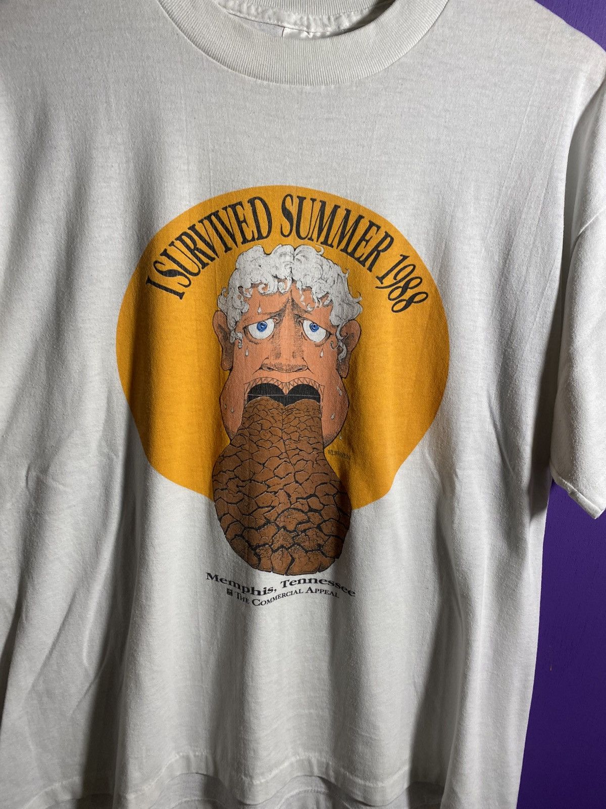 Other Vintage 1988 I survived summer in memphis t-shirt Size US L / EU 52-54 / 3 - 3 Thumbnail