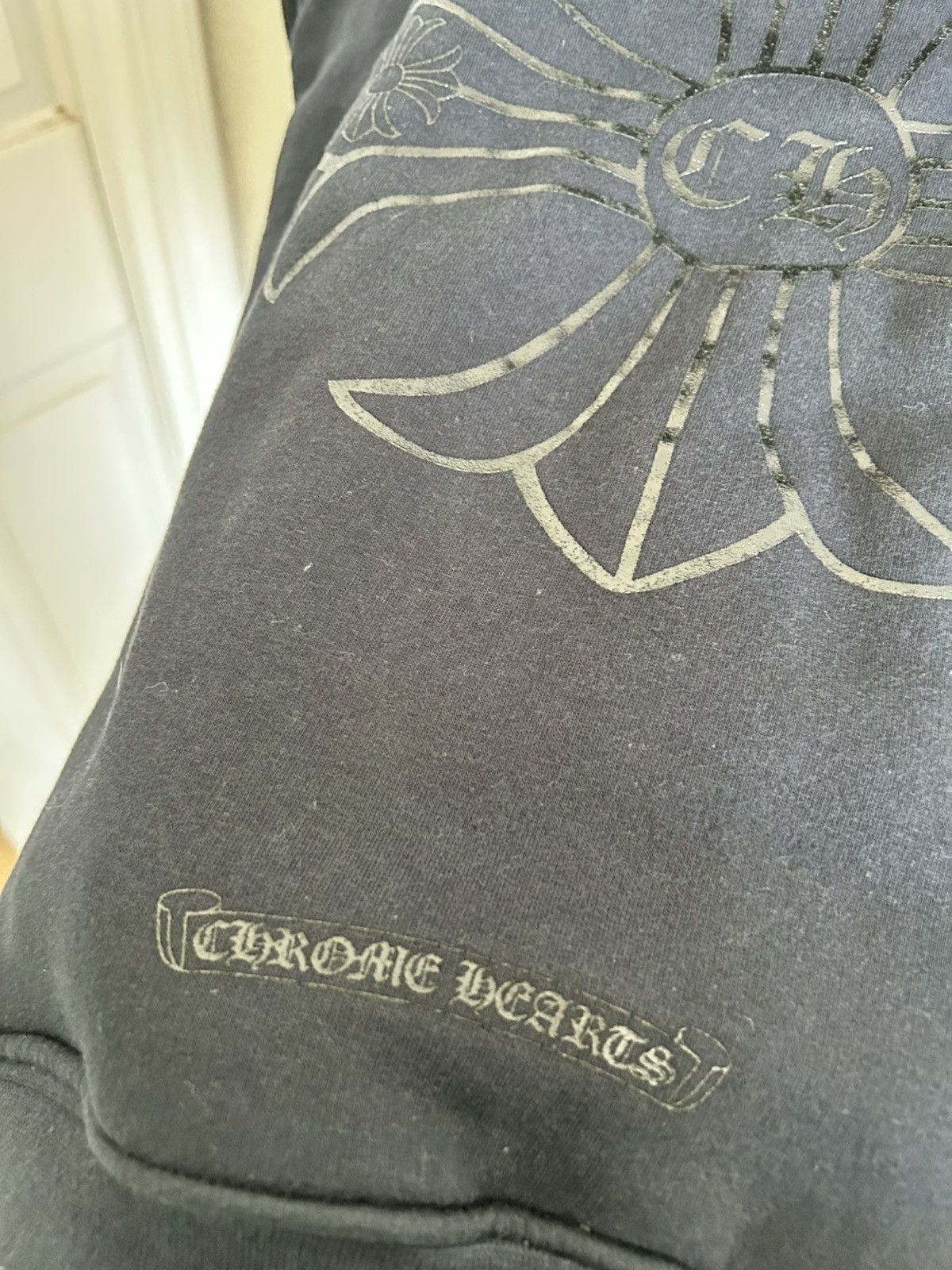 Chrome Hearts Rare Black on Black Thermal Waffle Zip Up Hoodie Size US S / EU 44-46 / 1 - 6 Thumbnail