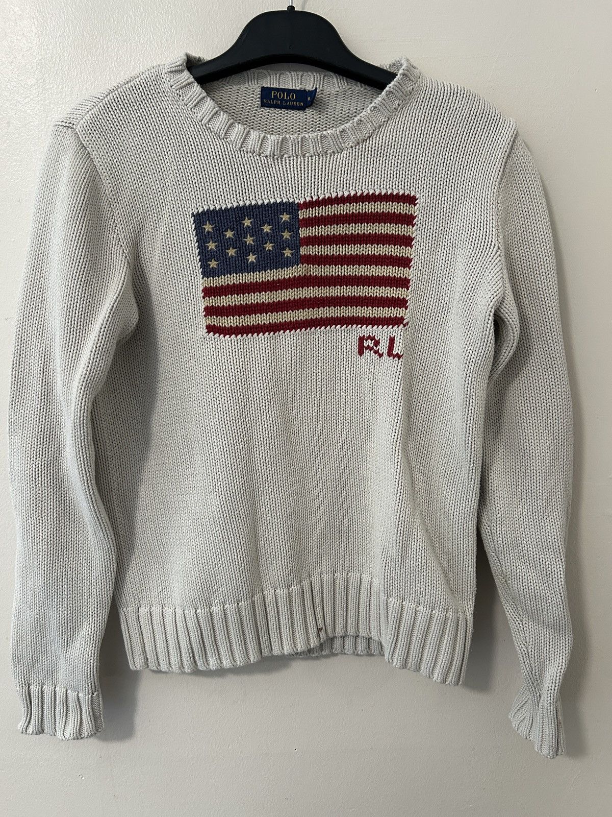 Ralph Lauren Ralph Lauren USA Flag Knit Sweater Size US M / EU 48-50 / 2 - 1 Thumbnail