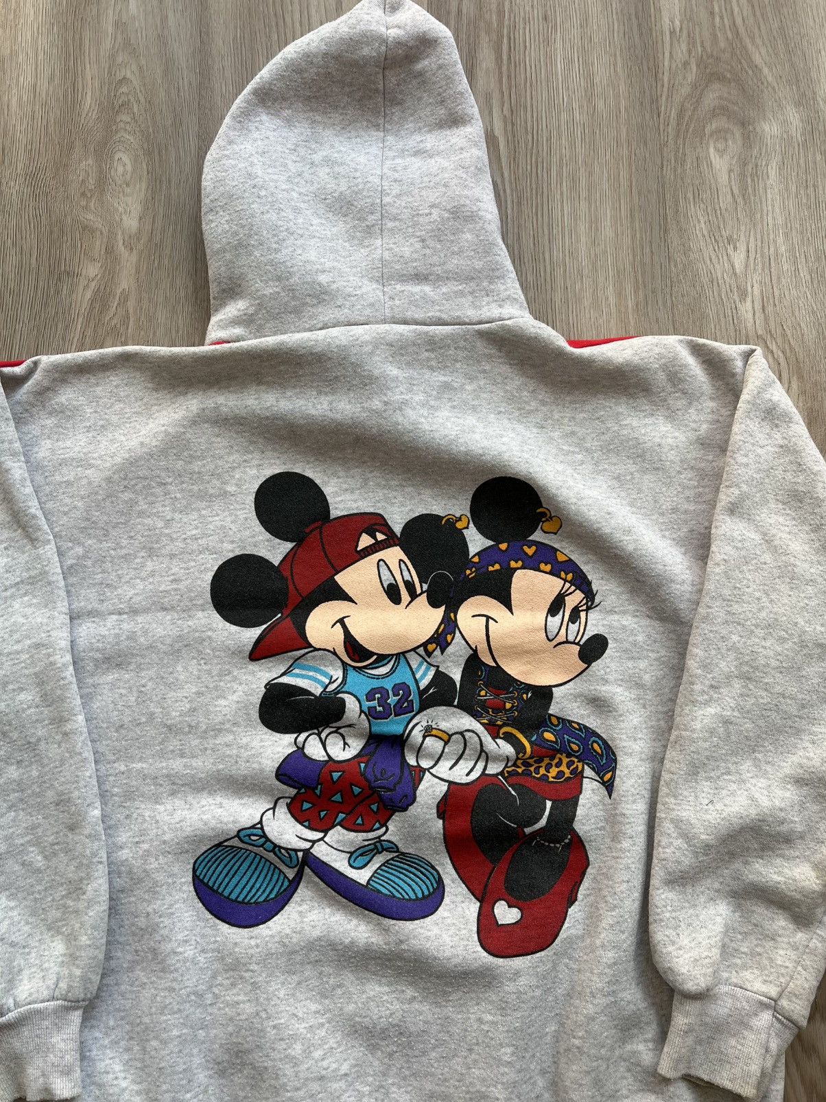 Disney × Vintage Vintage Disney Mickey Mouse Gray Hoodie Size US L / EU 52-54 / 3 - 10 Thumbnail