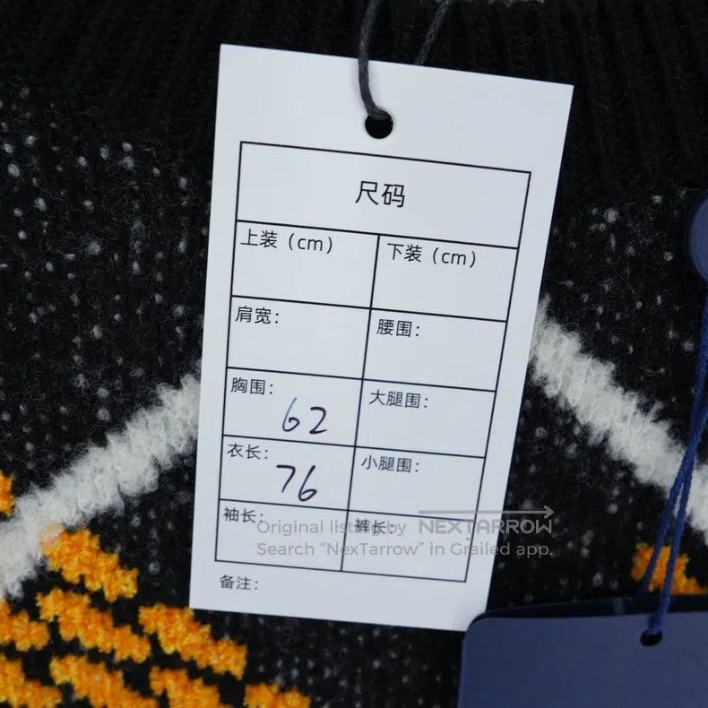 Louis Vuitton Louis Vuitton SS25 wool-blend checkerboard sweater Size US XXL / EU 58 / 5 - 6 Thumbnail