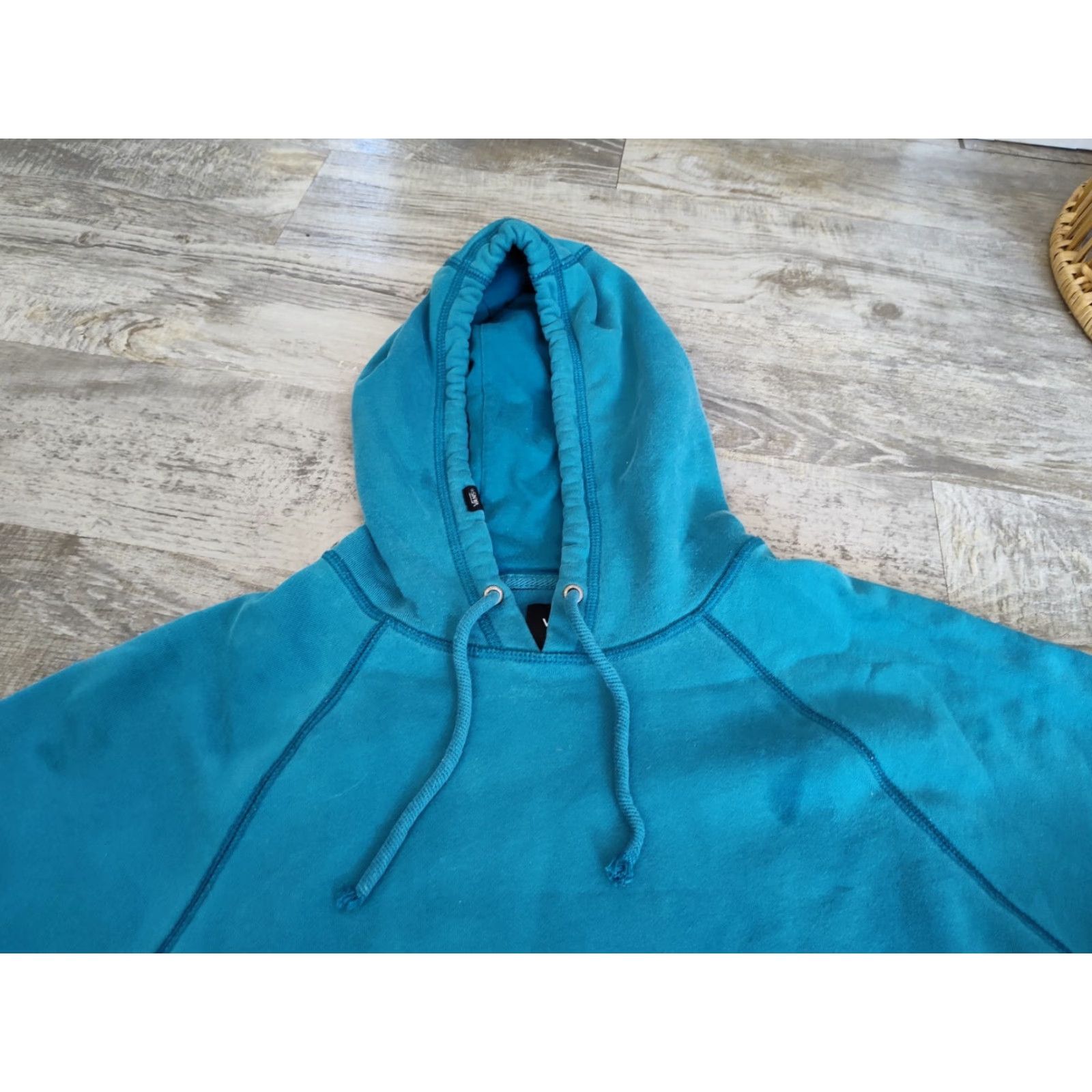 Vans VANS Off The Wall Hoodie Mens M Pullover Sweatshirt Teal Y2K Retro Skateboarding Streetwear Size US M / EU 48-50 / 2 - 6 Thumbnail