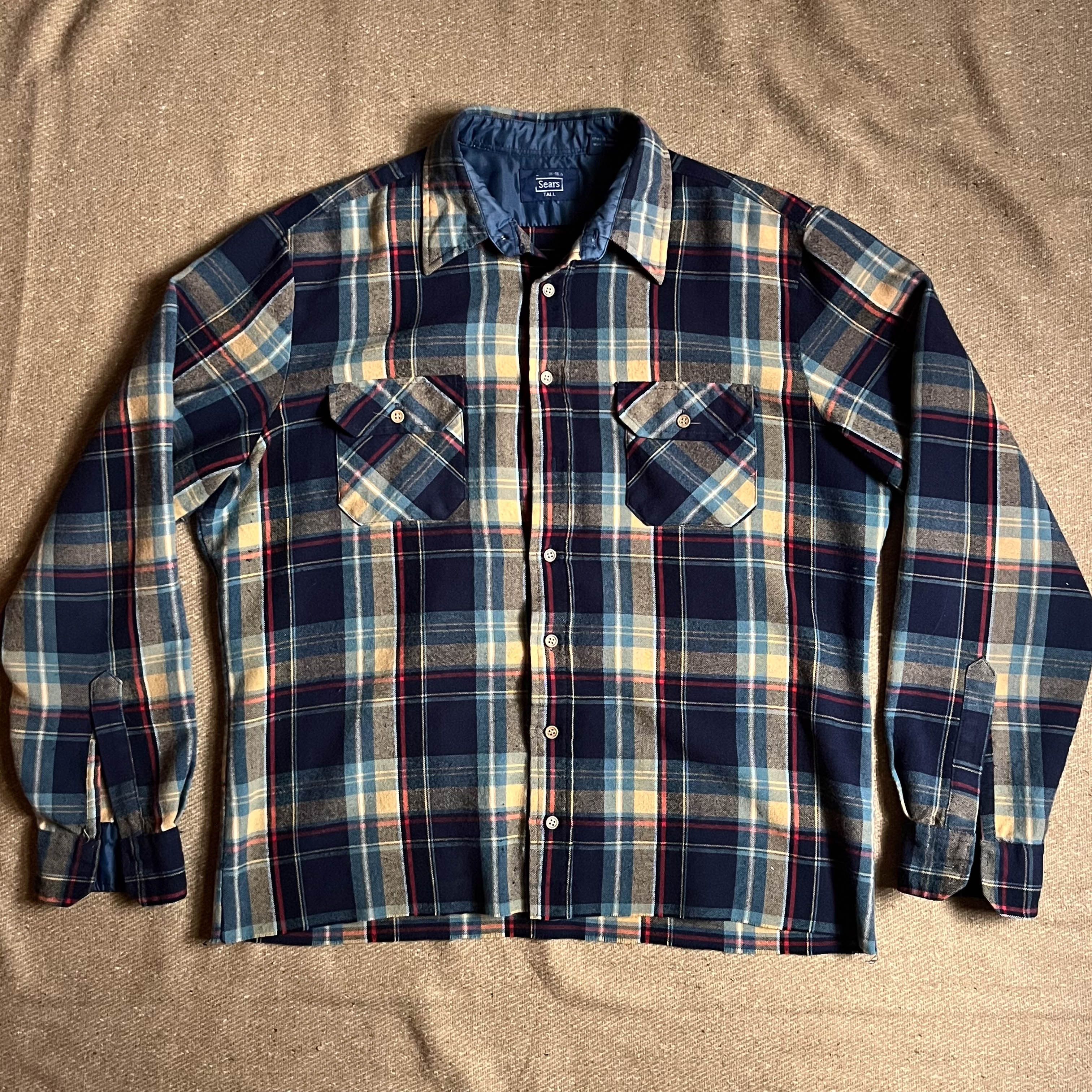Sears × Vintage Vintage Sears Flannel Shirt Size US L / EU 52-54 / 3 - 1 Thumbnail