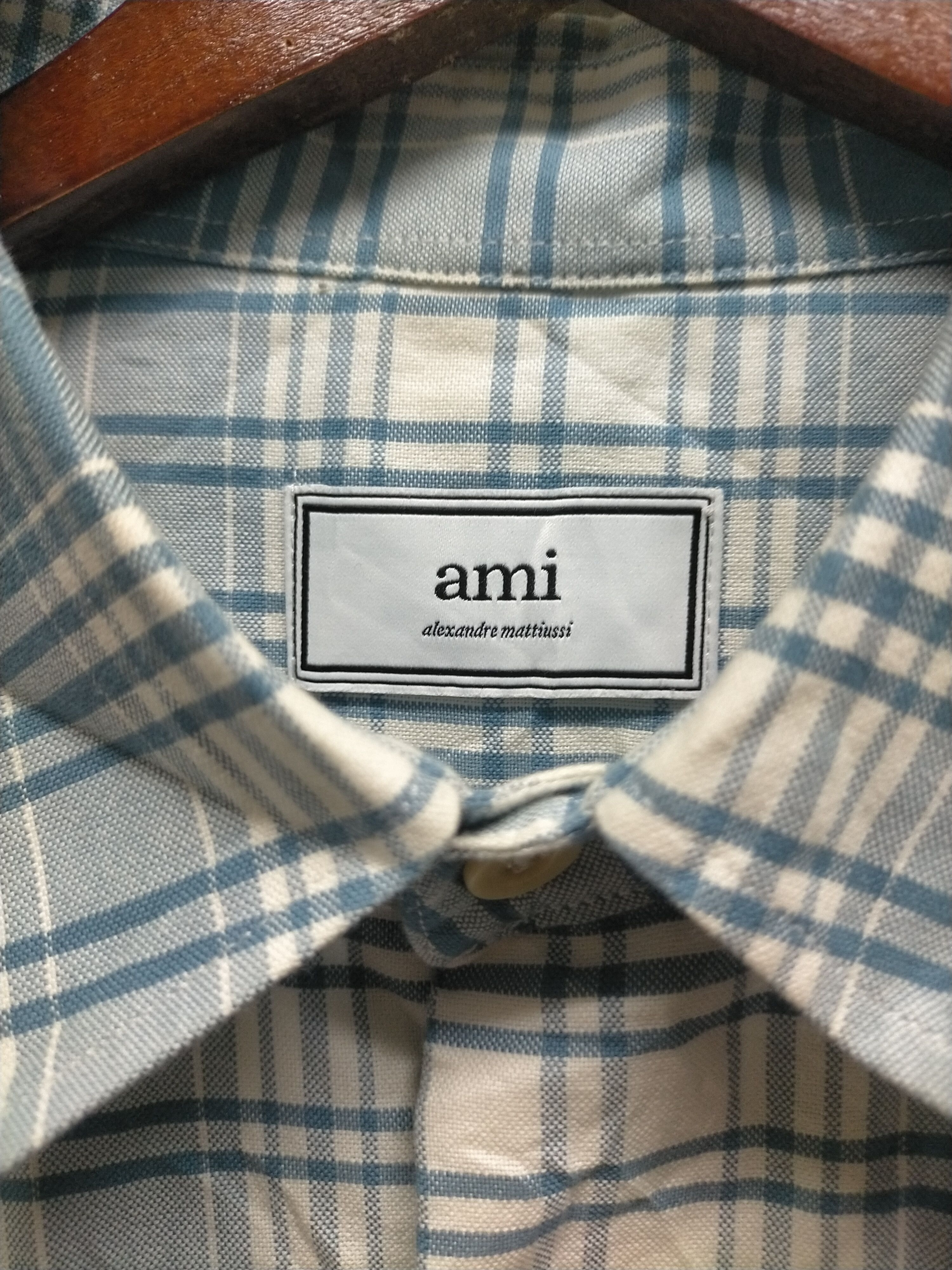 AMI AMI Plaid Checked Button Ups Boxy Fits Shirts Size US M / EU 48-50 / 2 - 2 Thumbnail