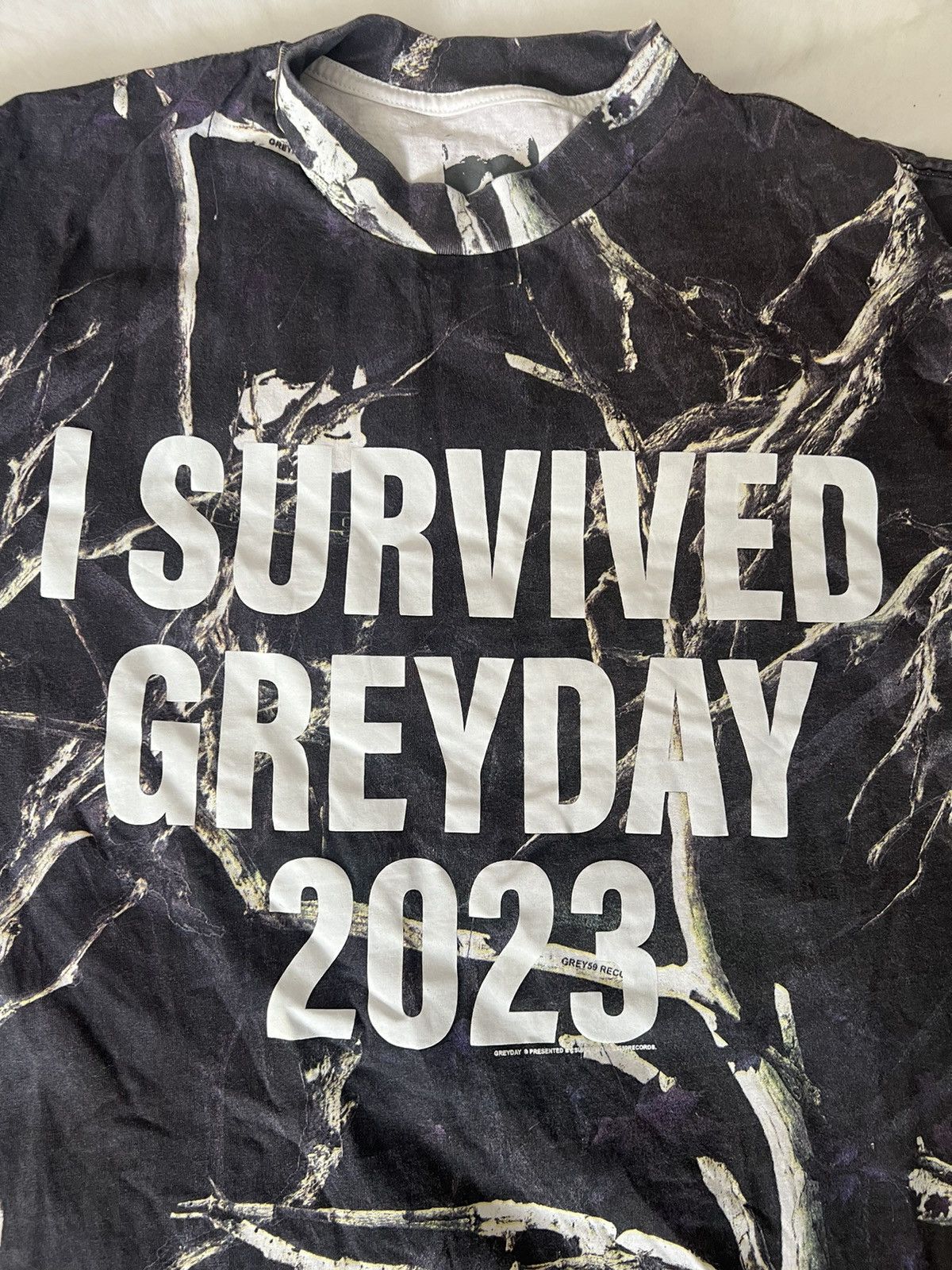 Fuck The Population × G59 Records Grey Day 2023 camo i survived grey day tee Size US L / EU 52-54 / 3 - 3 Thumbnail