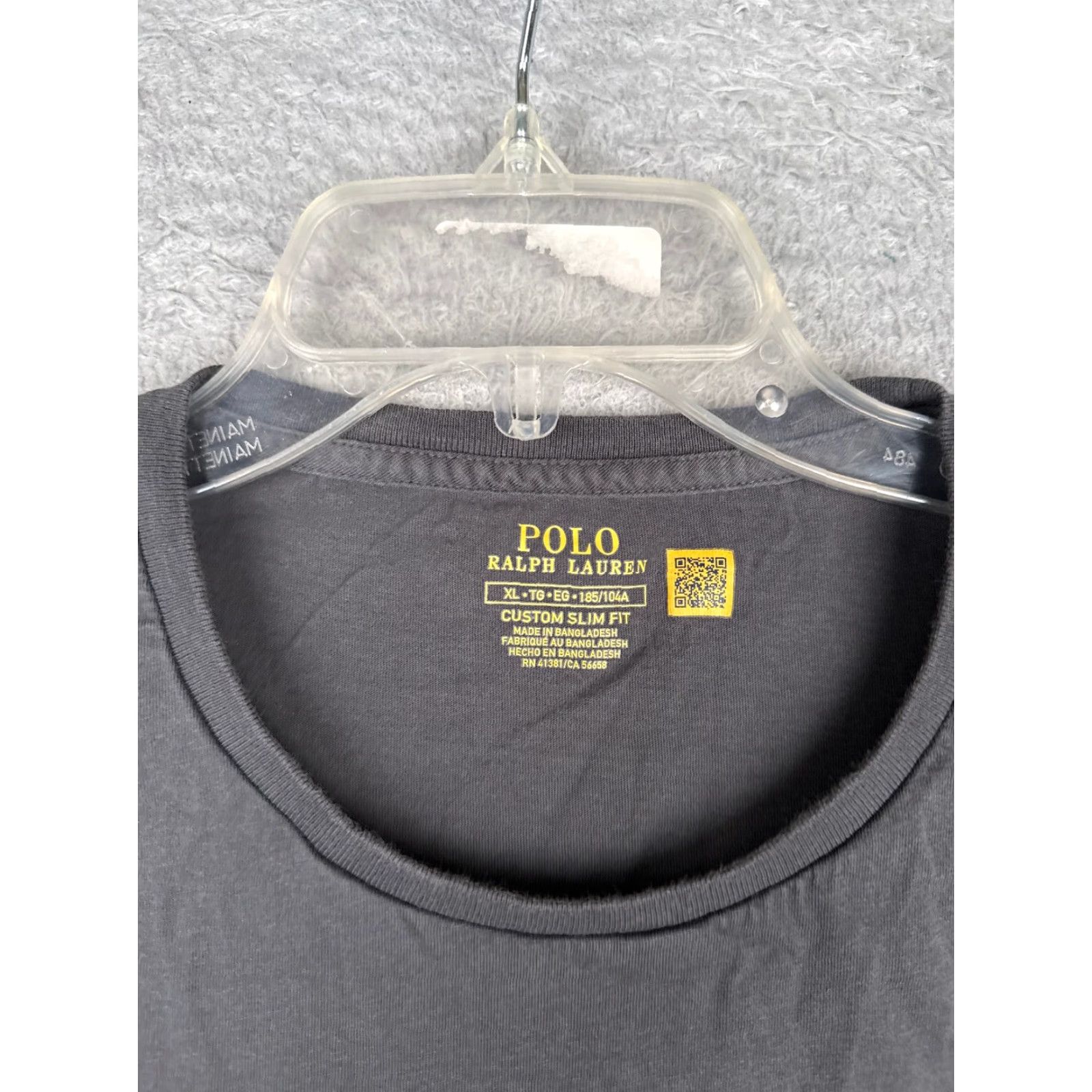 Ralph Lauren Ralph Lauren Polo Shirt Adult XL Gray 100% Cotton Slim Fit Crew Neck Embroidered Logo Vintage: No Mens T-Shirt Casual Sports Classic Designer Size US XL / EU 56 / 4 - 7 Thumbnail