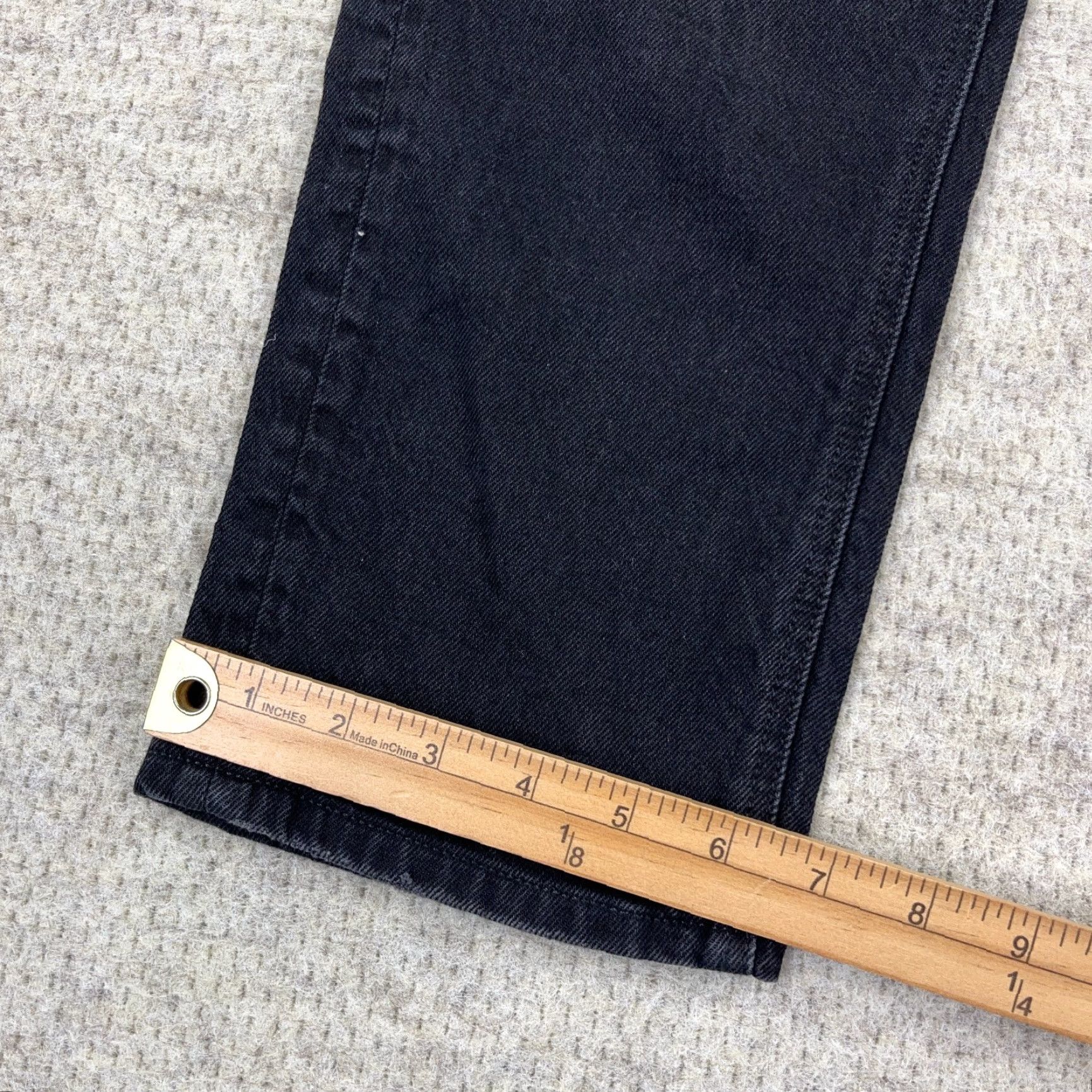 American Eagle Outfitters VINTAGE American Eagle Jeans Women 0 Super High Rise Ankle Straight Black Wash Baggy Size 25" / US 0 / IT 36 - 7 Thumbnail