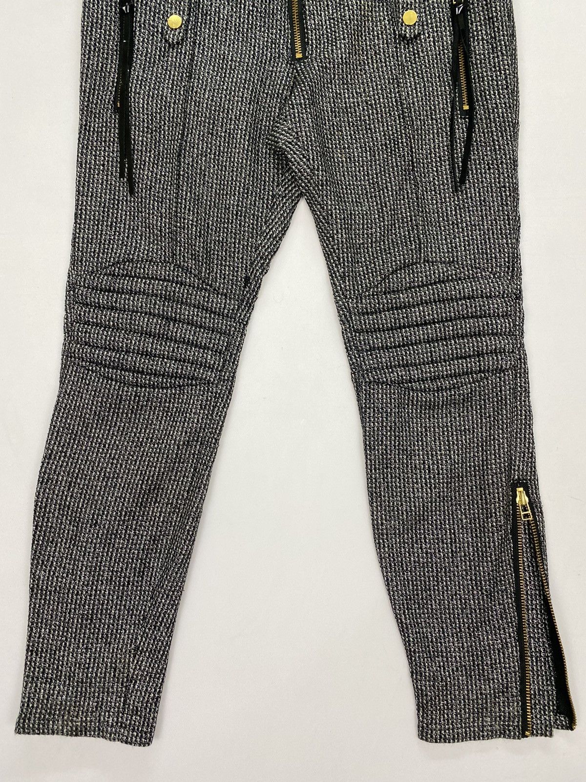 Japanese Brand Dress Camp Wool Biker Pant Size 32" / US 10 / IT 46 - 6 Thumbnail