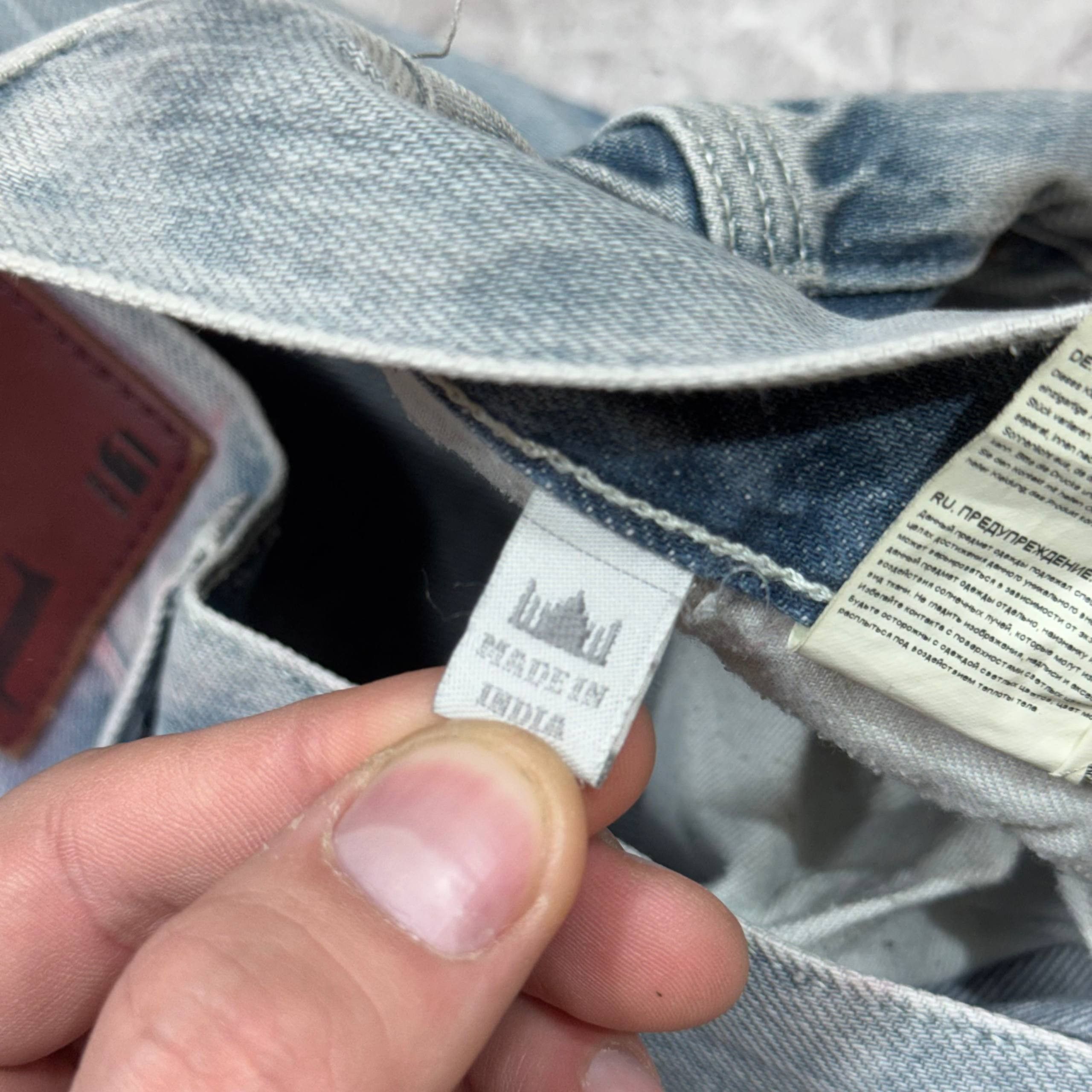 G-Star G-Star Raw Big Logo Denim Baggy Faded Y2K Jeans Mens Size Size US 33 - 4 Thumbnail