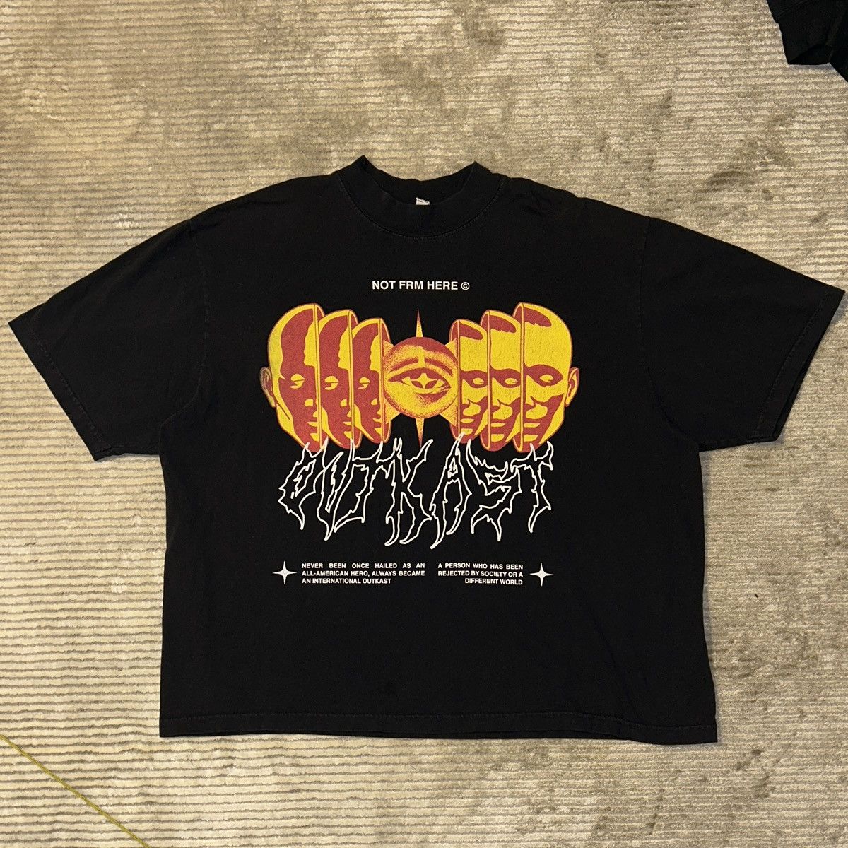 Band Tees NOT FRM HERE® “OUTKAST” Graphic Tee Size US XL / EU 56 / 4 - 1 Thumbnail