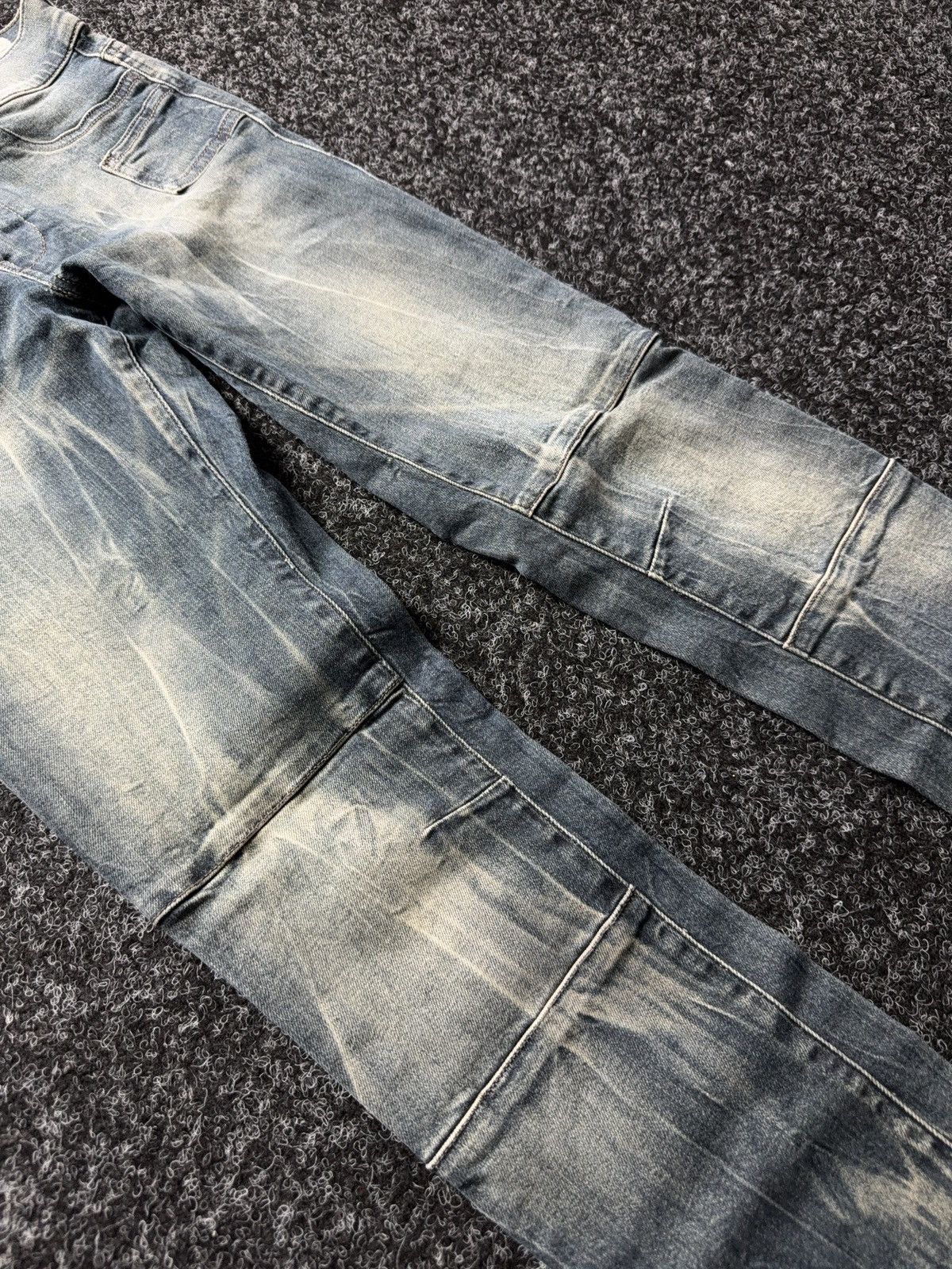 Diesel Diesel Jegonfire Opium 00s Y2K Faded Biker Skinny Jeans W27 Size 27" / US 4 / IT 40 - 5 Thumbnail