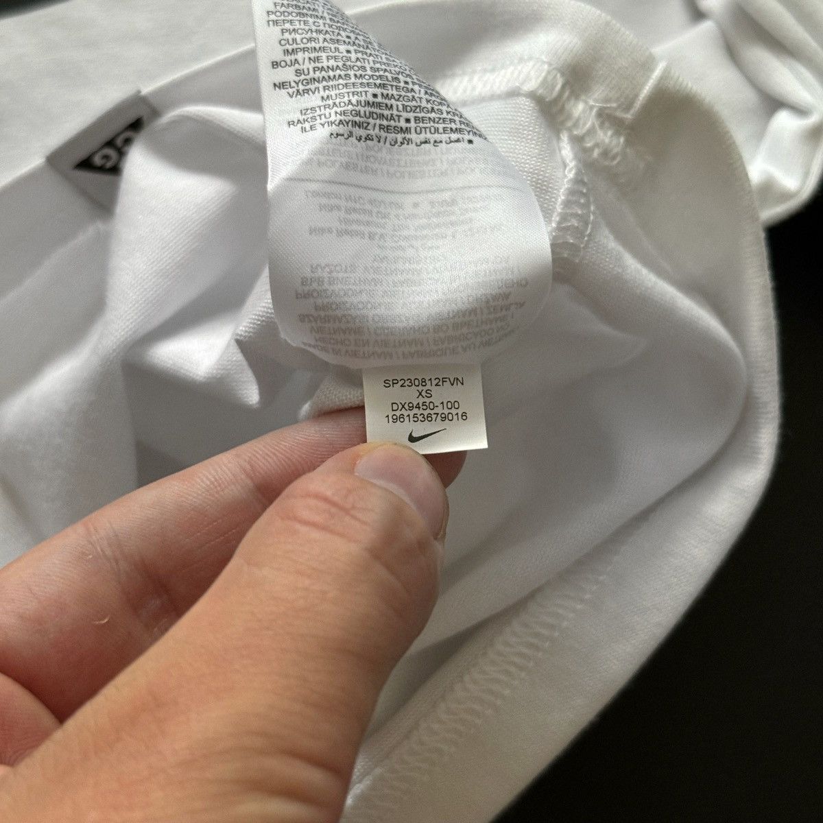 Nike ACG Nike ACG Logo Longsleeve White Size US M / EU 48-50 / 2 - 5 Thumbnail