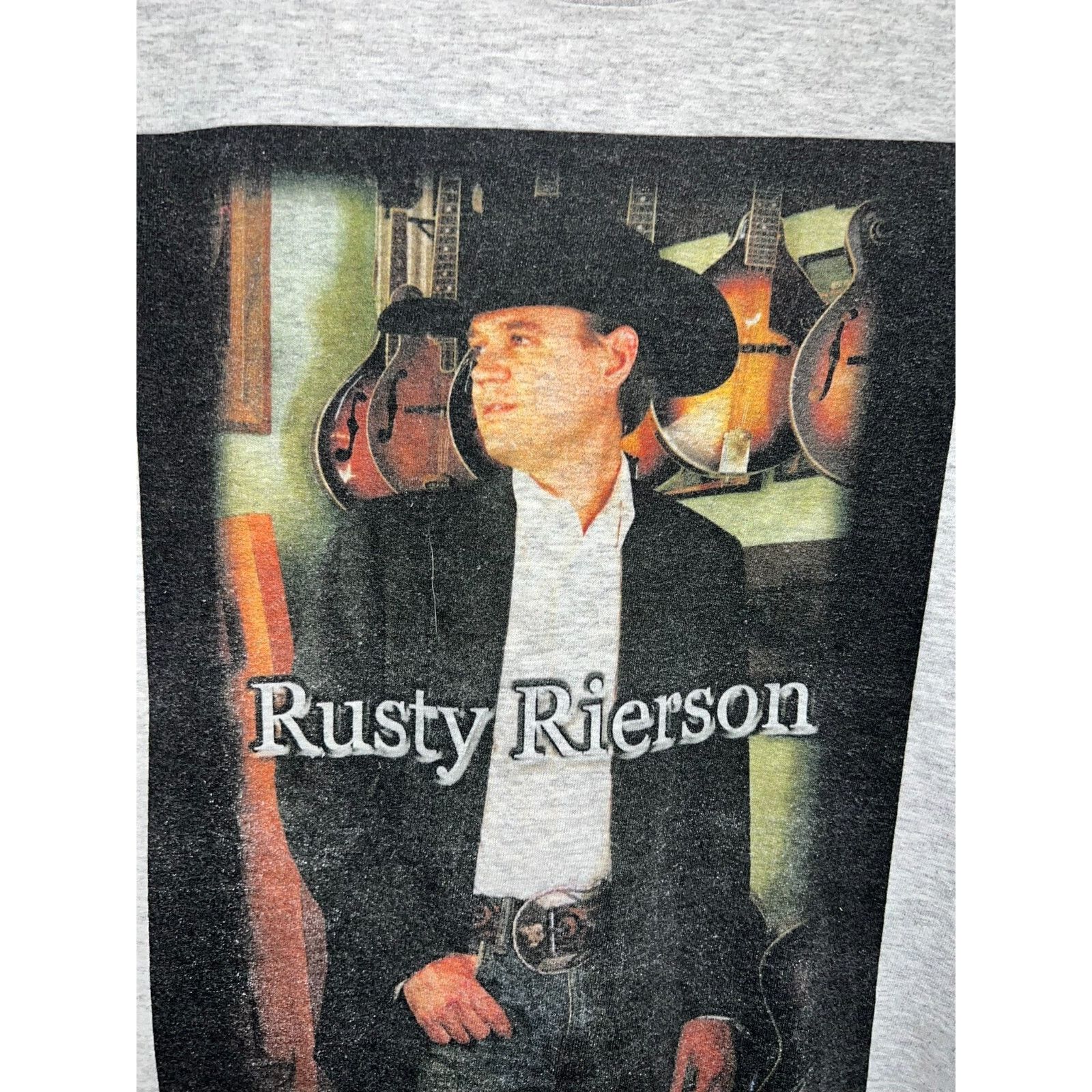 Fruit Of The Loom Rusty Rierson Shirt Country Musician Singer Tour Gray Tee XL Size US XL / EU 56 / 4 - 3 Thumbnail