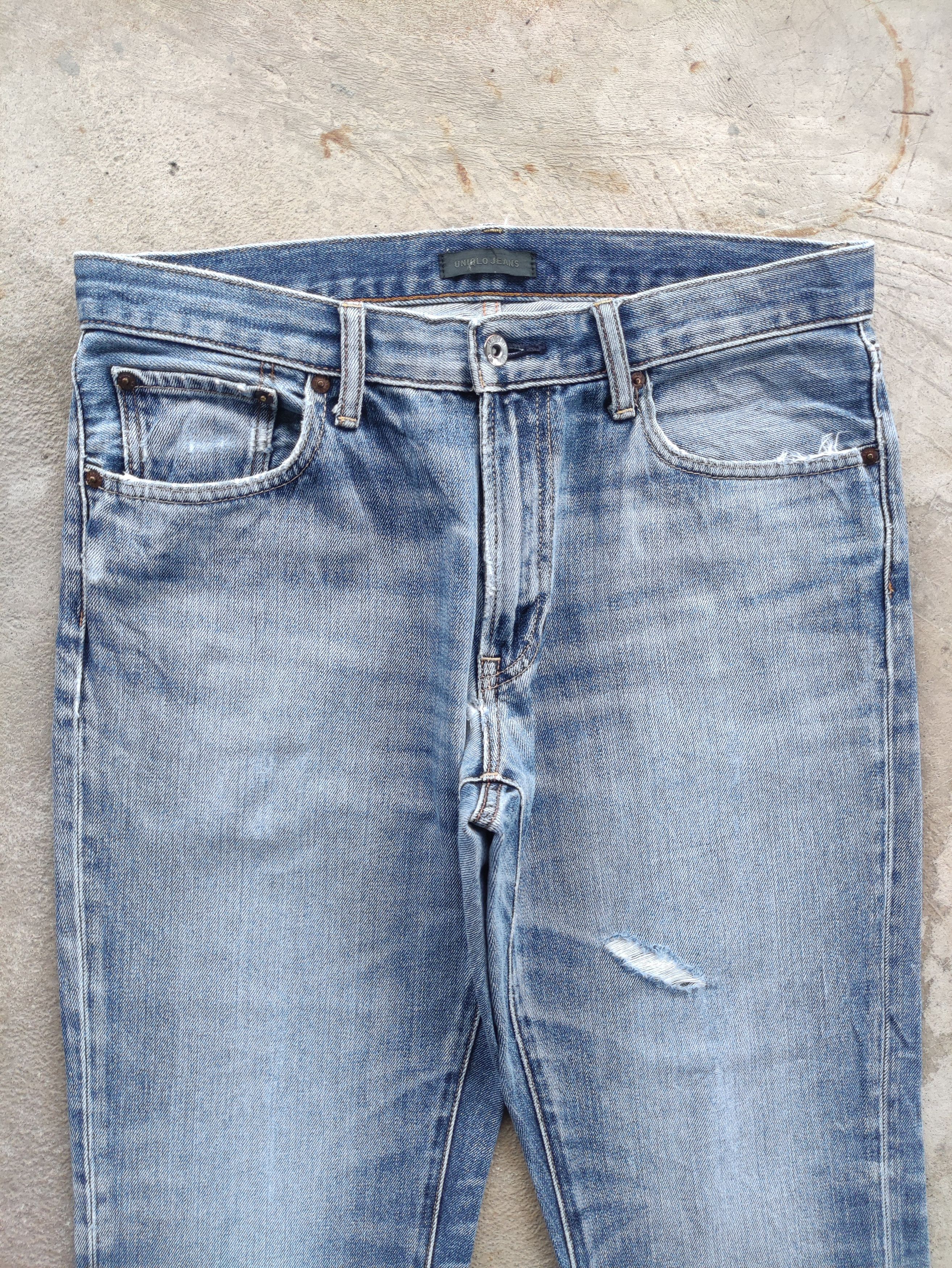 Japanese Brand Vintage Japanese Jean Distressed Faded Denim Size US 34 / EU 50 - 2 Thumbnail