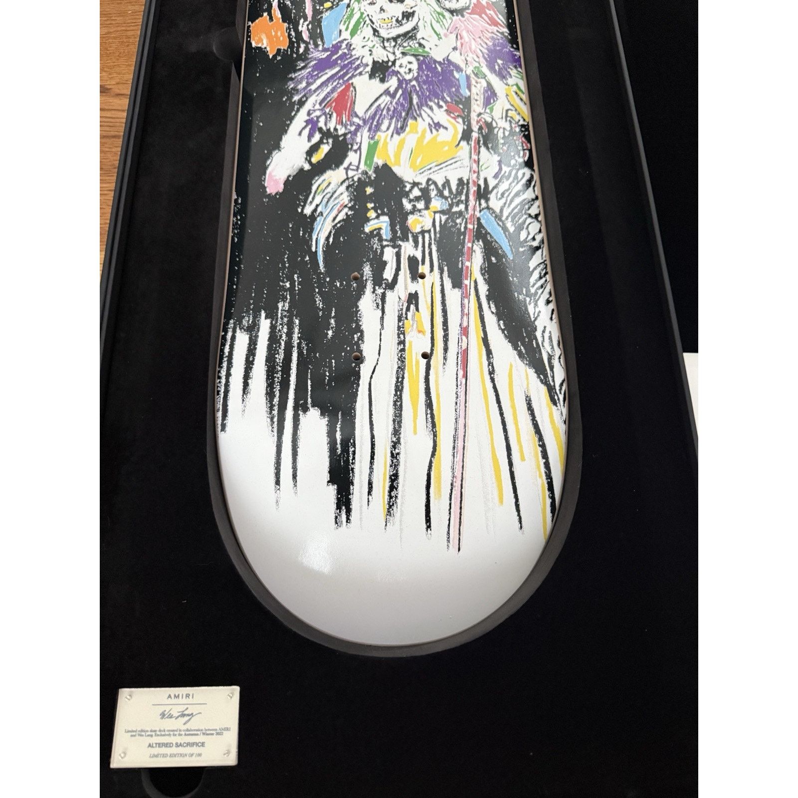 Amiri VERY limited AMIRI X WES LANG SKATEBOARD 15 Of 100 Size ONE SIZE - 4 Thumbnail