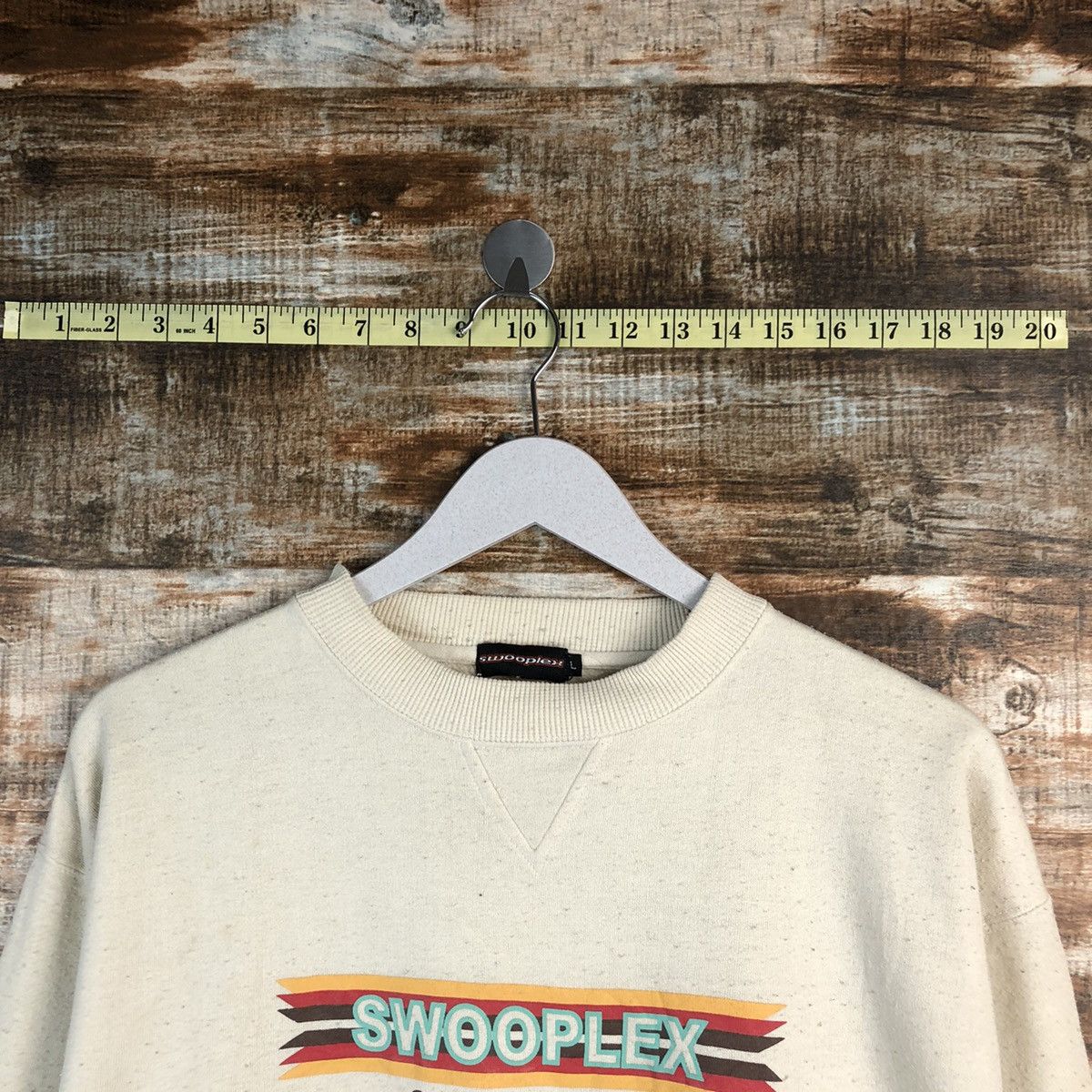 Japanese Brand × Vintage Swooplex vintage Brown Sweatshirt #A1276 Size US M / EU 48-50 / 2 - 4 Thumbnail