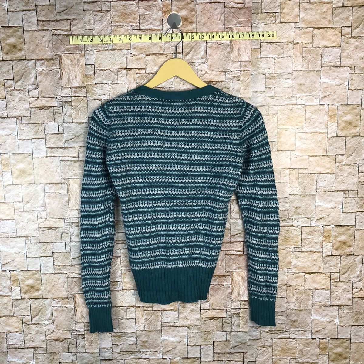 Gap × Homespun Knitwear Gap Green Cardigan Knitwear #A688 Size XXS / US 00 / IT 34 - 13 Thumbnail