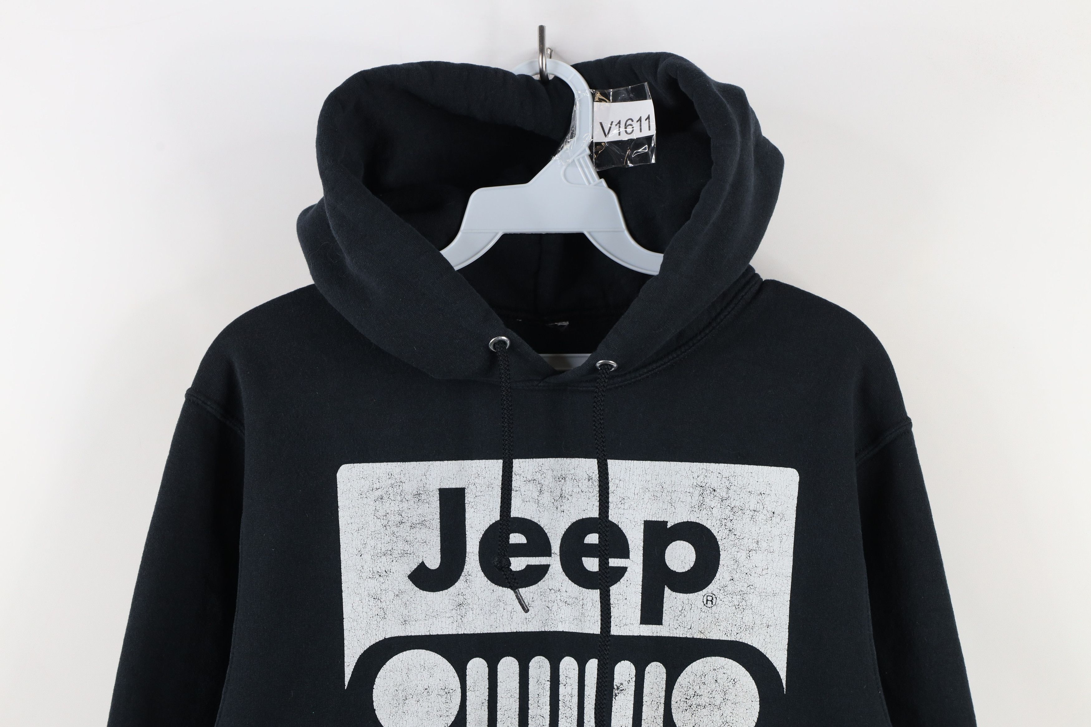 Vintage Vintage 90s Spell Out Jeep Toledo Hoodie Sweatshirt Black Size US S / EU 44-46 / 1 - 2 Thumbnail
