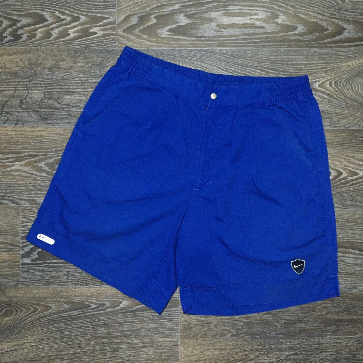 Nike Vintage 90s NIKE Swoosh Logo Embroidery Dri-Fit Shorts Size US 32 / EU 48 - 1 Thumbnail