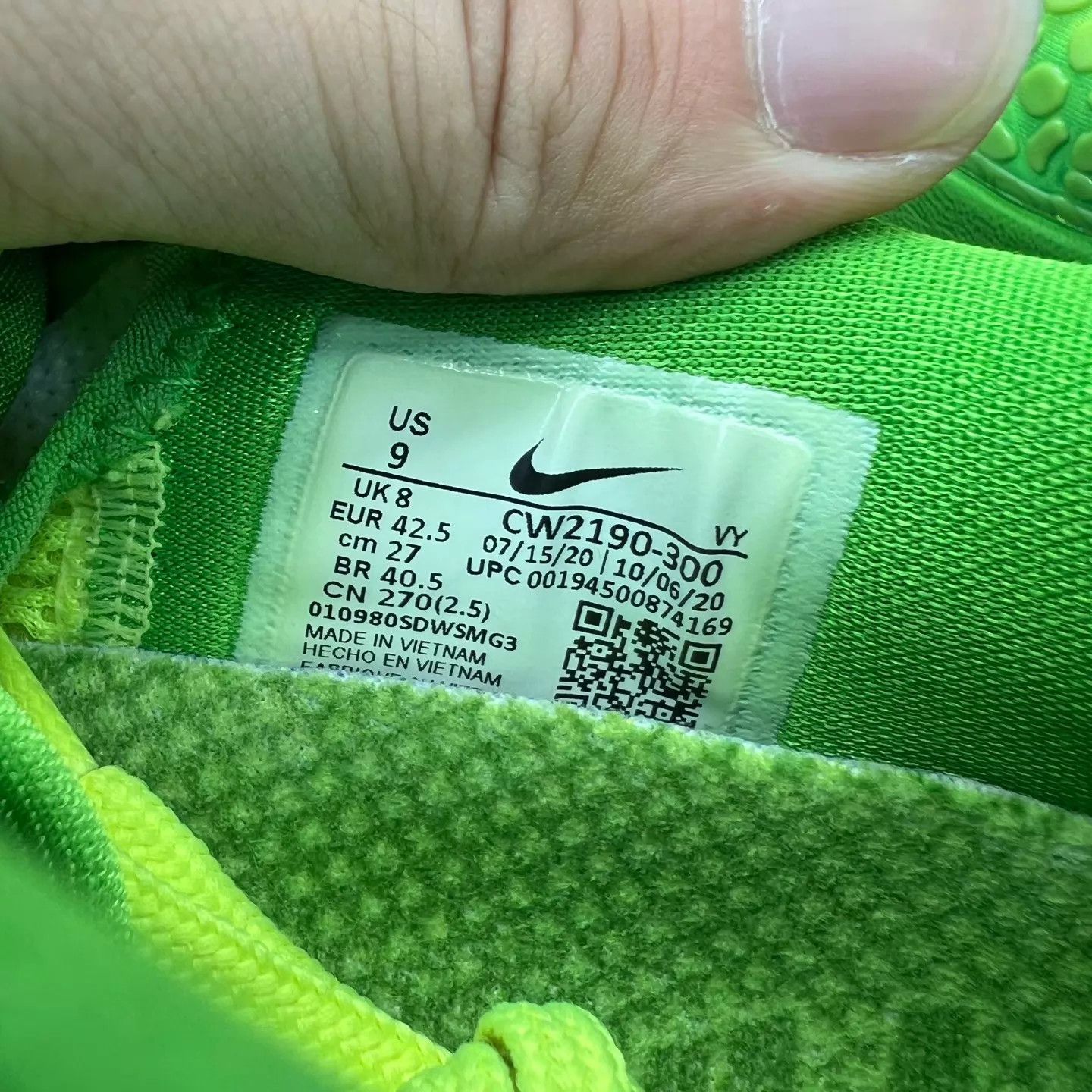 Nike ZK6 Green Hornet 42.5 Like New With Box Size US 9.5 / EU 42-43 - 6 Thumbnail