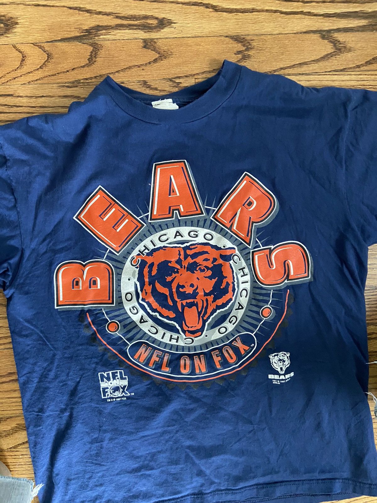 NFL × Vintage Vintage Chicago bears t shirt Size US L / EU 52-54 / 3 - 3 Thumbnail