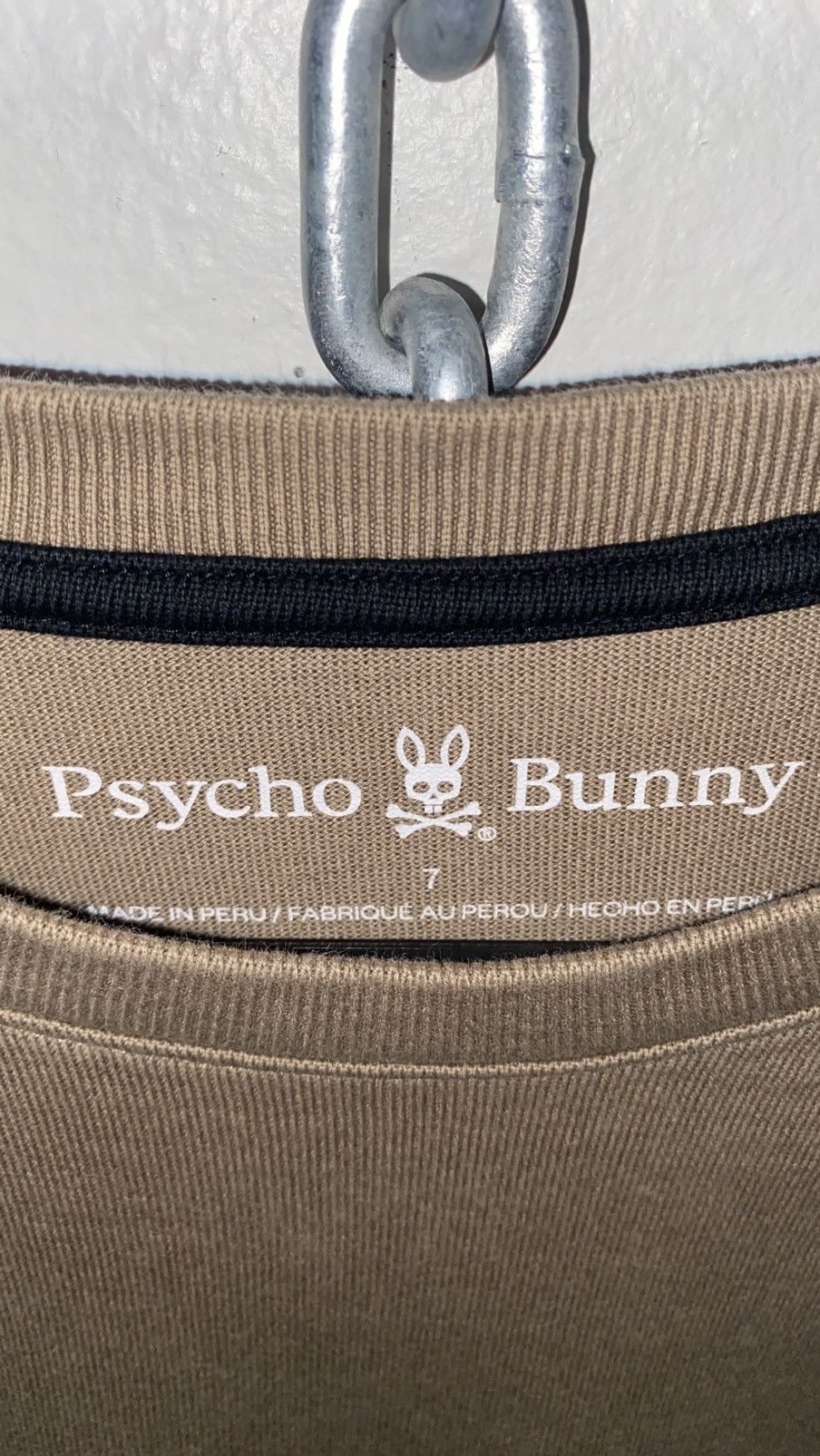 Psycho Bunny Psycho Bunny Tan Relaxed Fit Tee Size US XL / EU 56 / 4 - 4 Thumbnail
