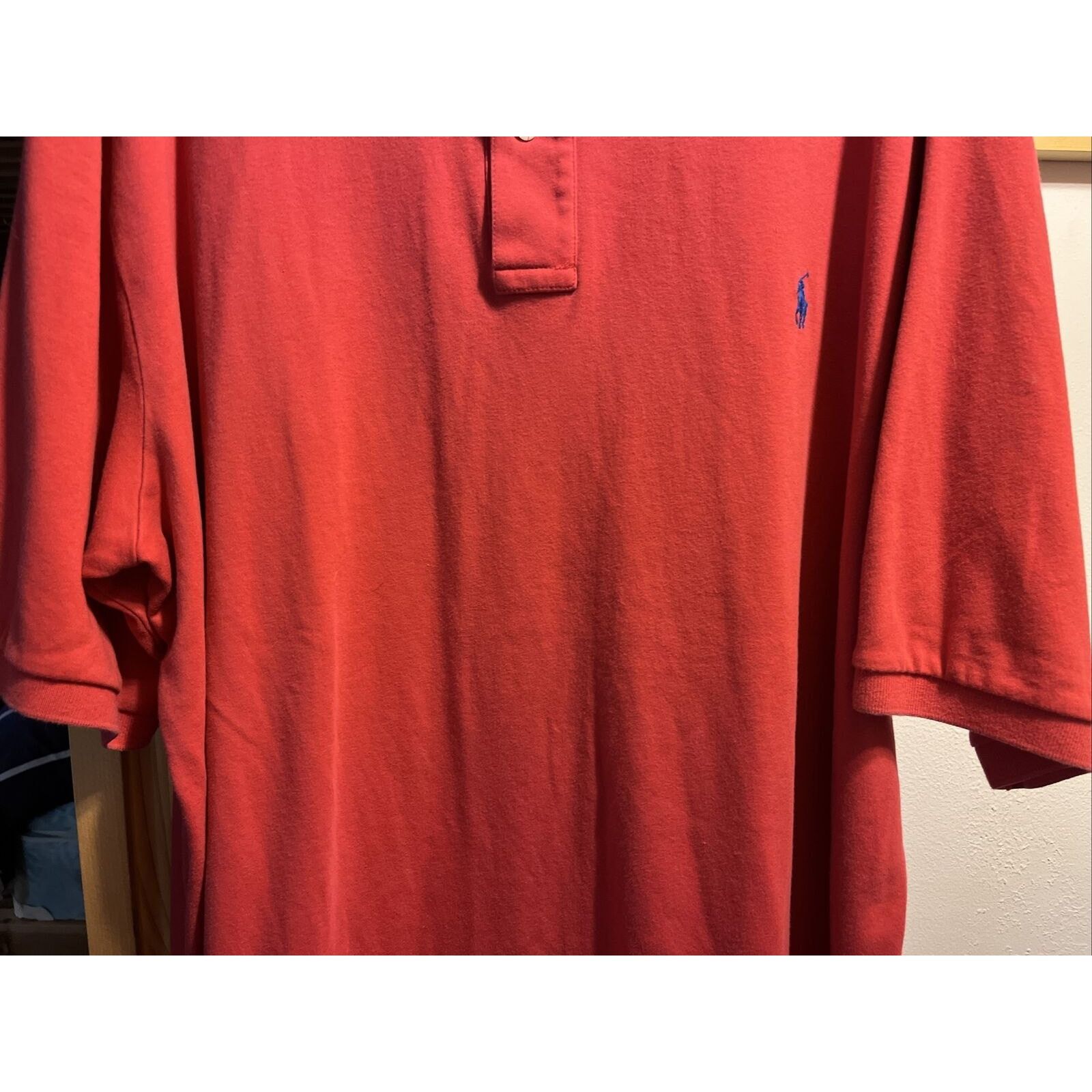 Polo Ralph Lauren Polo Ralph Lauren Men XXLT Red 1/4 Button Cotton Polo Shirt Size US XXL / EU 58 / 5 - 9 Thumbnail