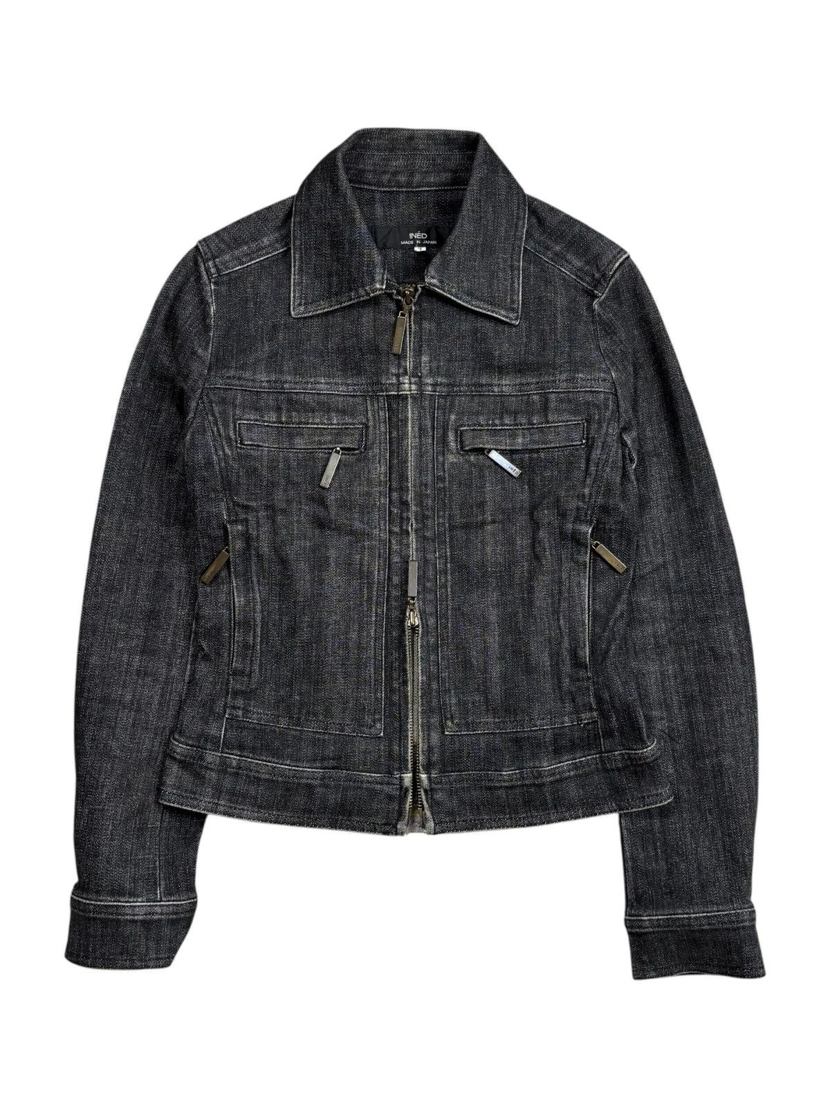 Tornado Mart 2000s Ined Homme - Vkei Style Rider Denim Jacket Size US M / EU 48-50 / 2 - 1 Thumbnail
