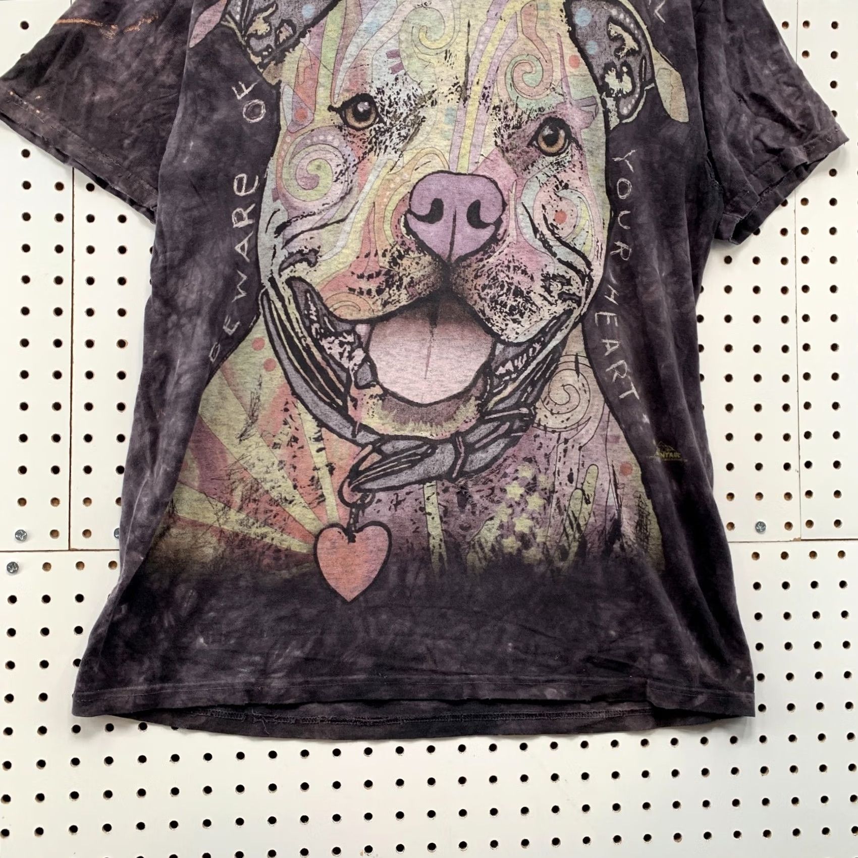 The Mountain VINTAGE The Mountain Pitbull Shirt Mens M Gray Grunge 20x29 Acid Wash Distressed Holes Shirt Mens Size US M / EU 48-50 / 2 - 6 Thumbnail