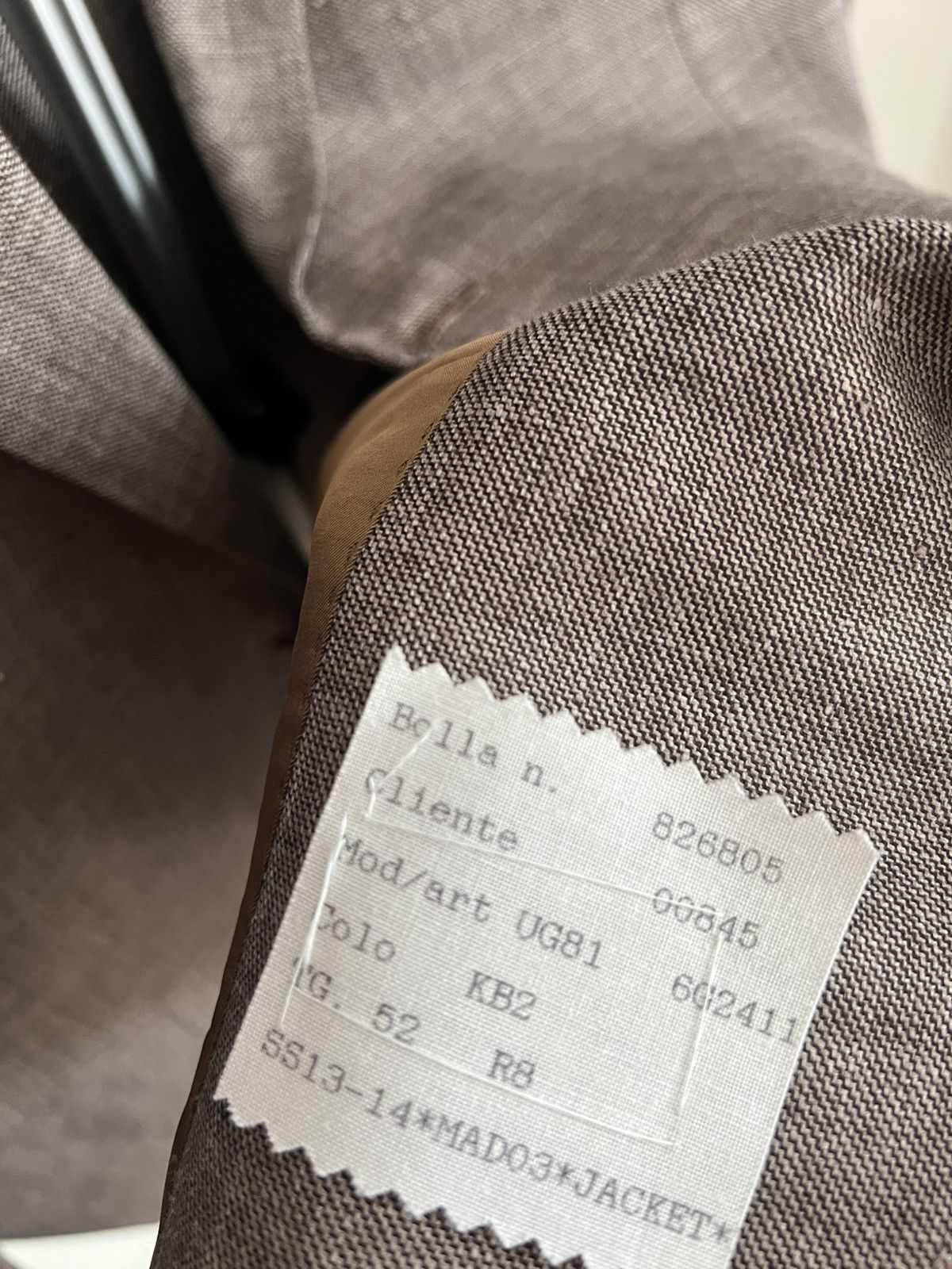 Barneys New York × Kiton Kiton Men’s Size 42R / 52R Tan Cashmere, Linen, Silk Blazer Size 42R - 9 Thumbnail