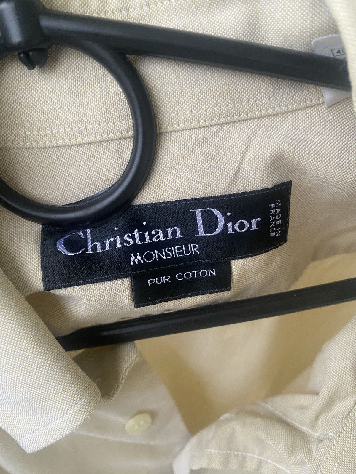 Christian Dior Monsieur × Vintage Luxury christian dior with mini logo vintage shirt button up Size US XL / EU 56 / 4 - 2 Thumbnail