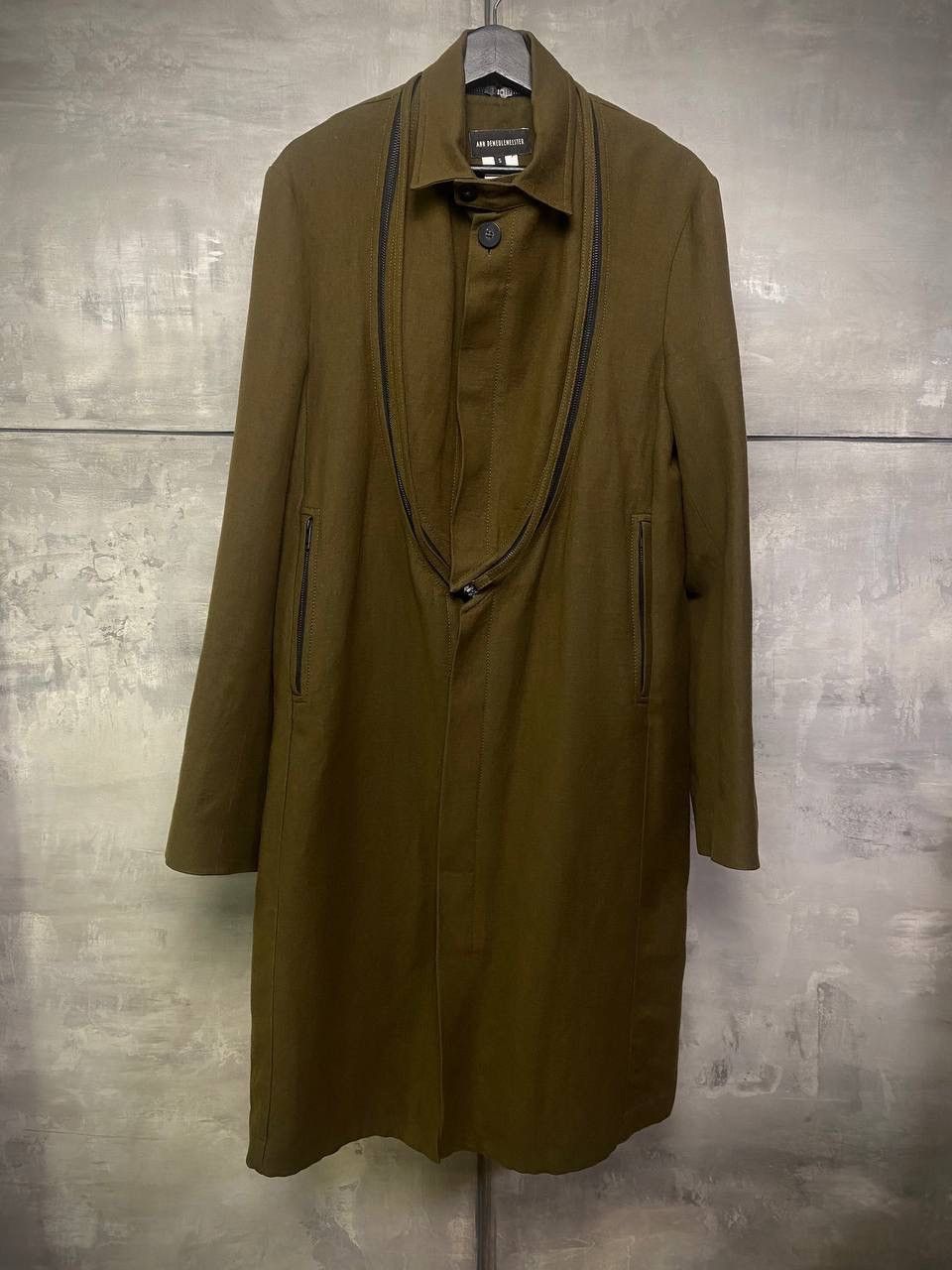 Ann Demeulemeester FW15 Wool Coat Zip Breast Sample Runway S-M Size US M / EU 48-50 / 2 - 1 Thumbnail