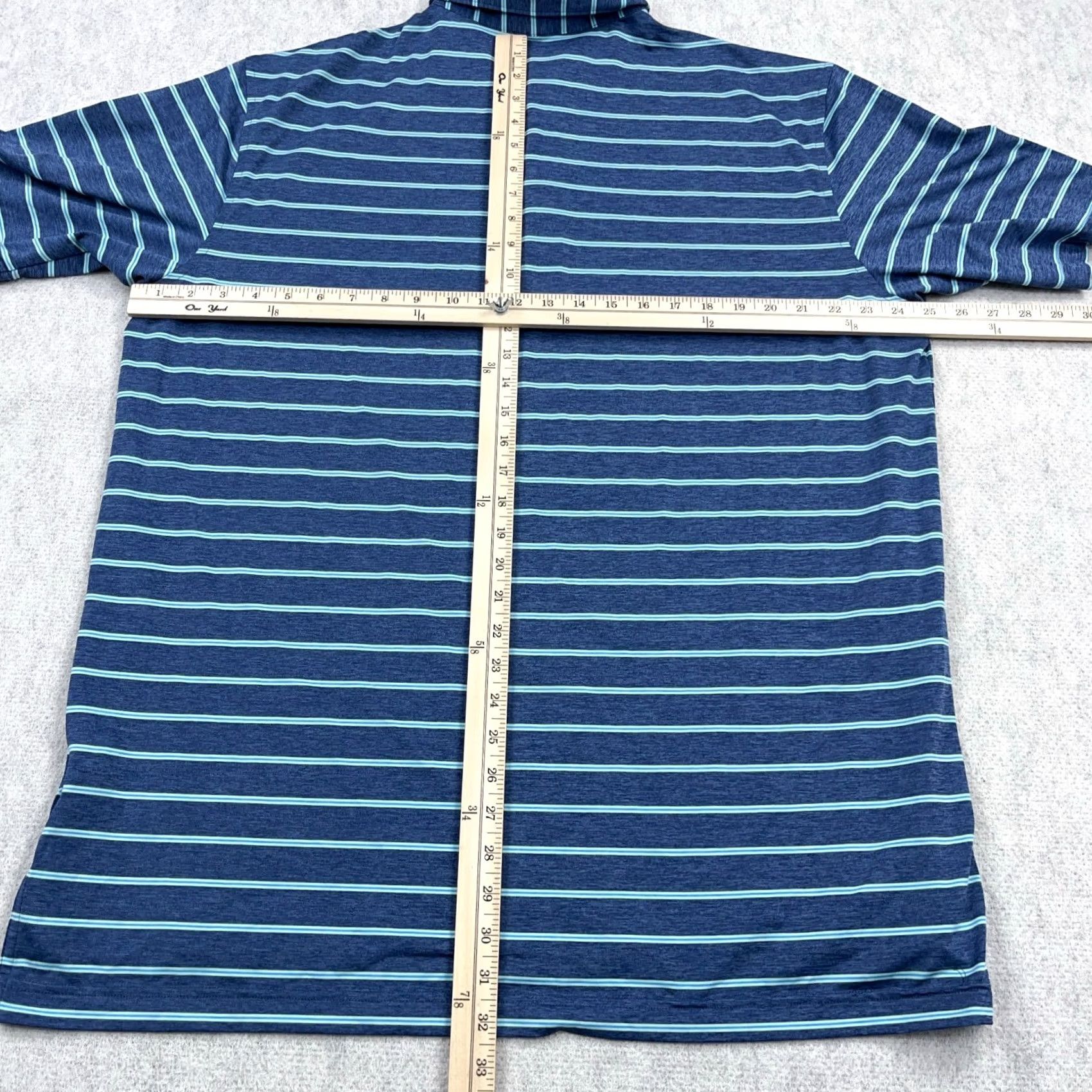Peter Millar Peter Millar Polo Shirt Men XL Blue Striped Summer Comfort Crown Performance A58 Size US XL / EU 56 / 4 - 5 Thumbnail