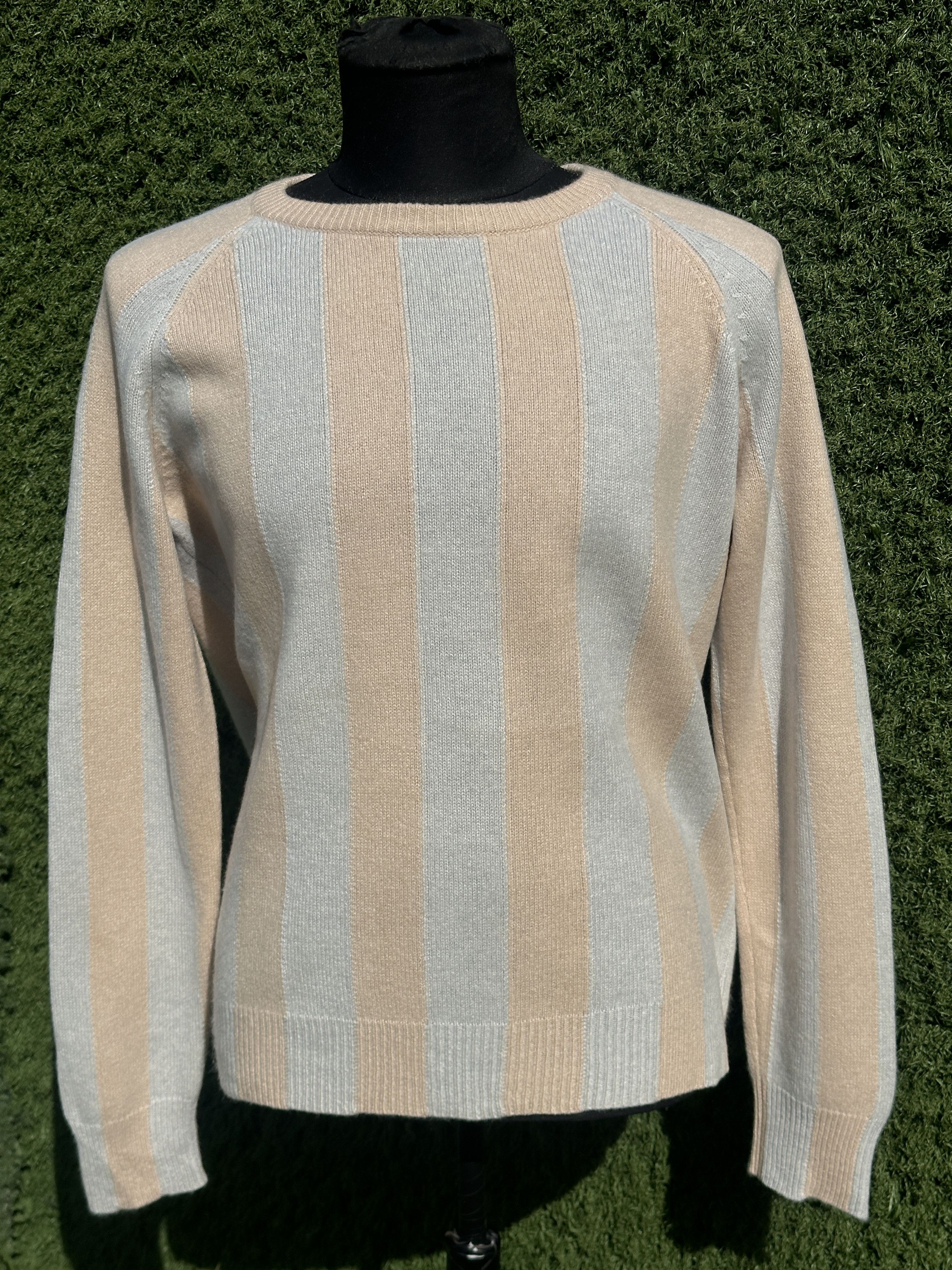 Bottega Veneta Bottega Veneta Cashmere Stripe Raglan Sweater Fit IT 42 Size M / US 6-8 / IT 42-44 - 2 Thumbnail